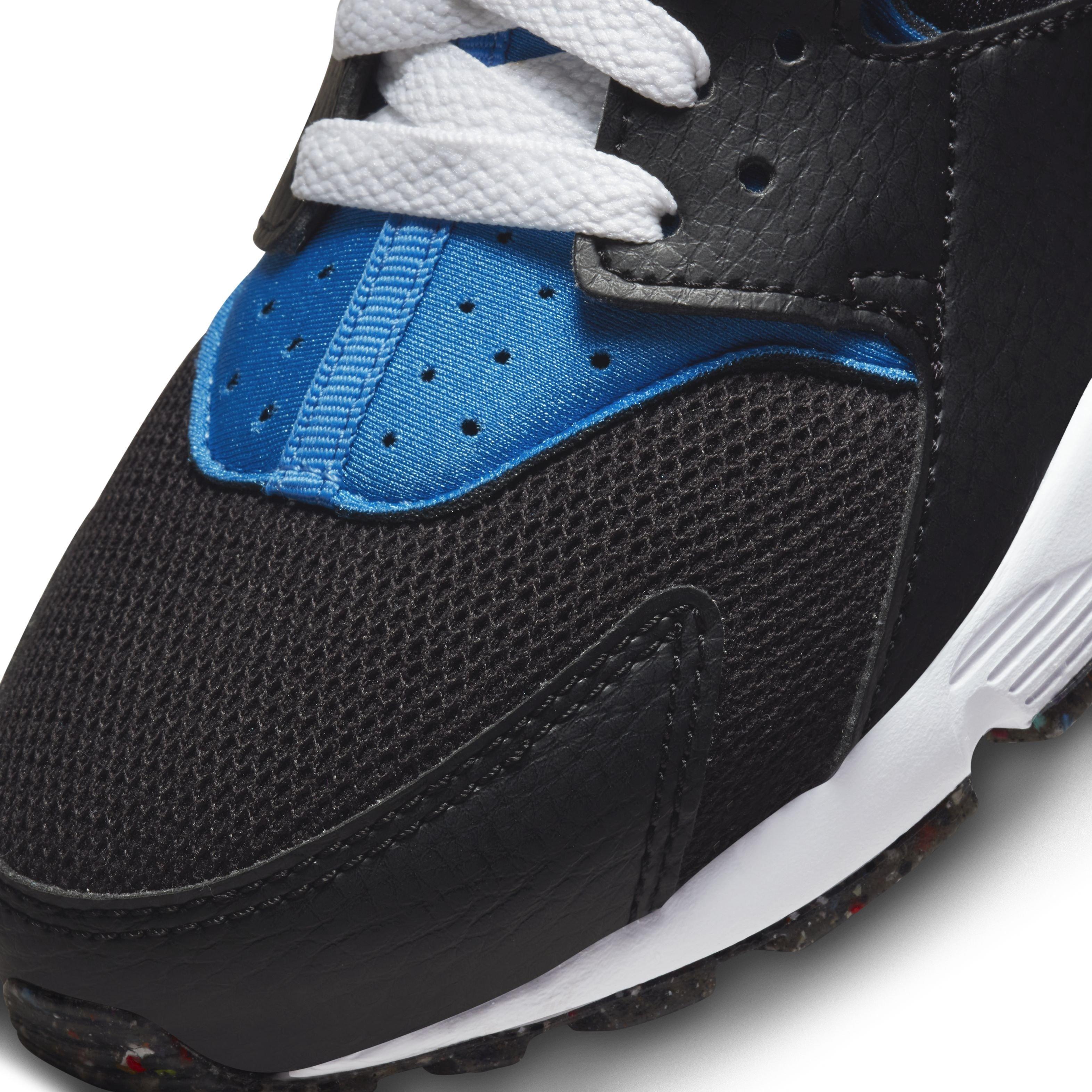Nike Huarache Run "Black/Mint Foam/Light Photo Blue" Grade School Boys' Shoe - BLACK Thumbnail View 7