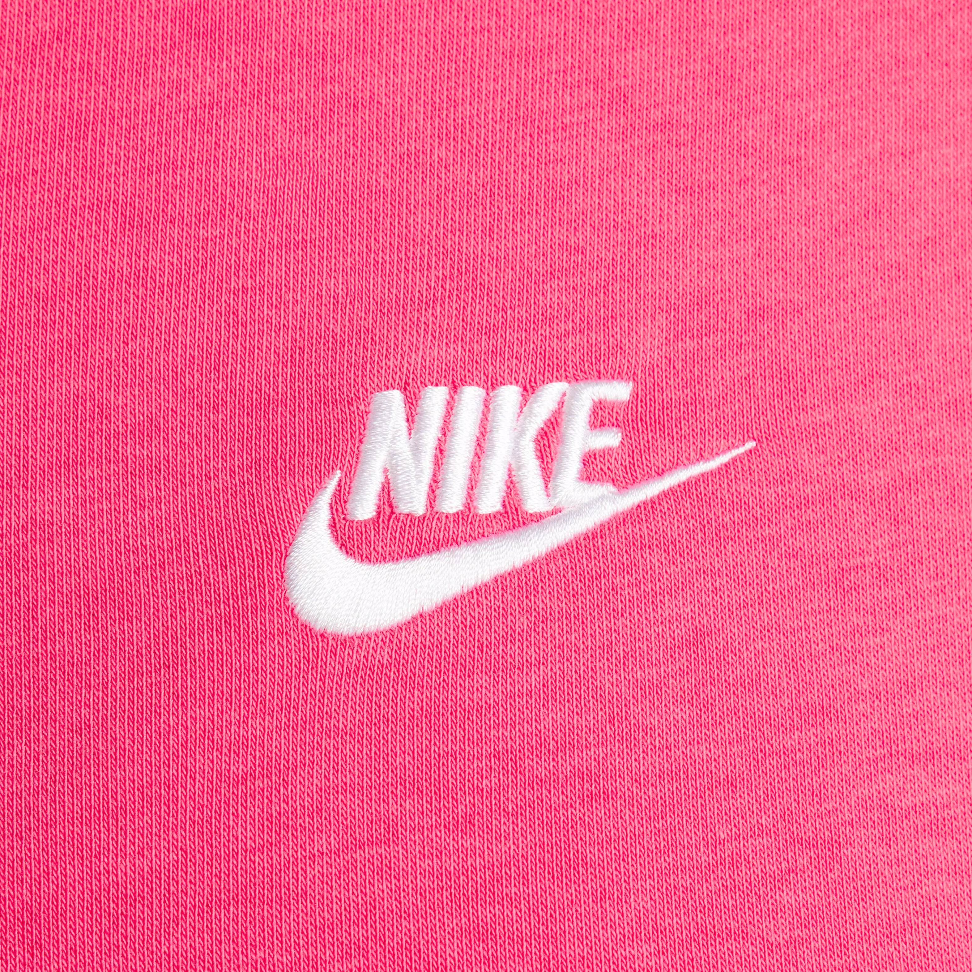 Nike Women's Sportswear Club Fleece Crew-Neck Sweatshirt - PINK