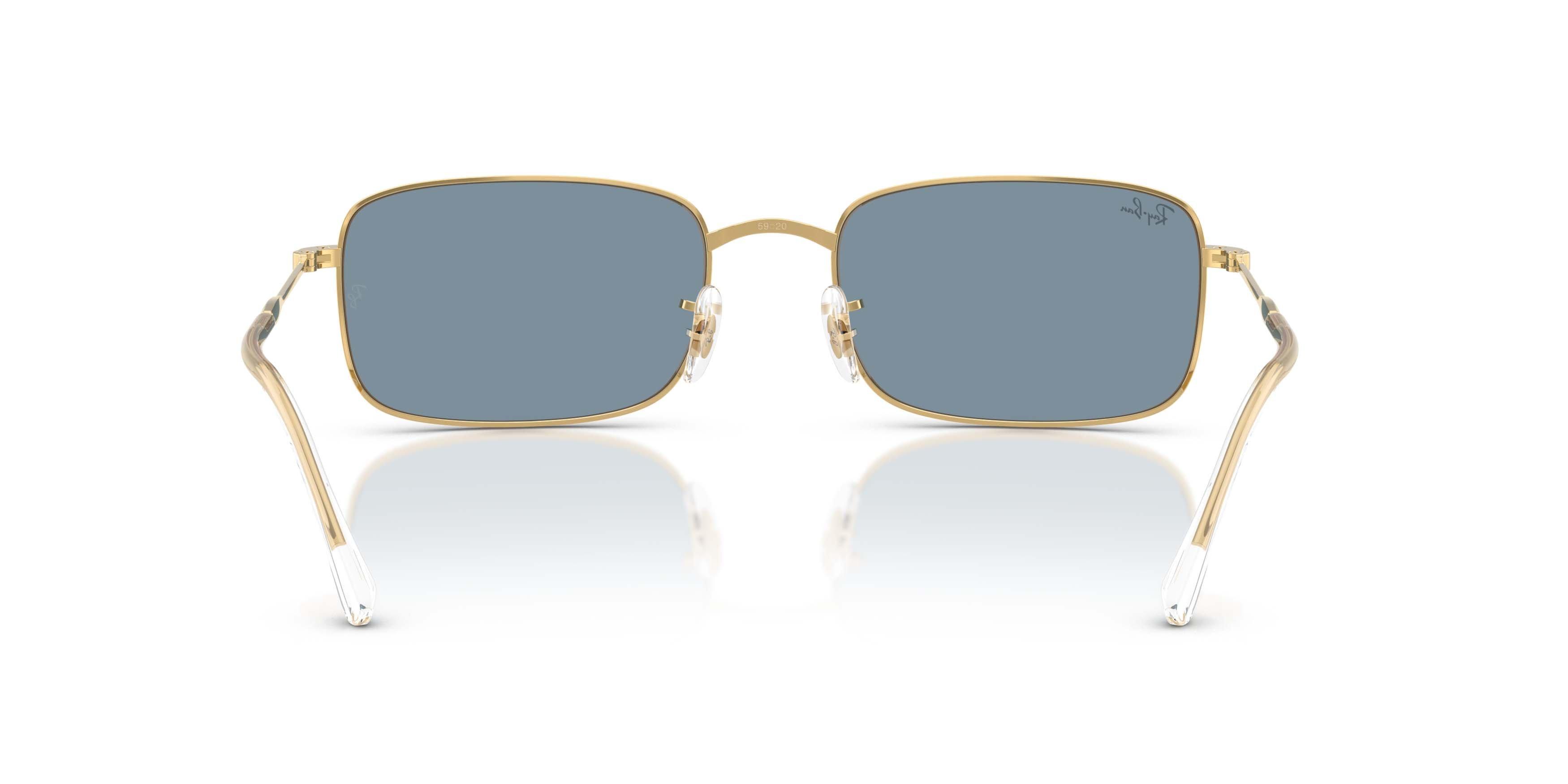 Ray-Ban RB3746 Grey Sunglasses &ndash; Polished Arista Gold - GOLD Thumbnail View 4