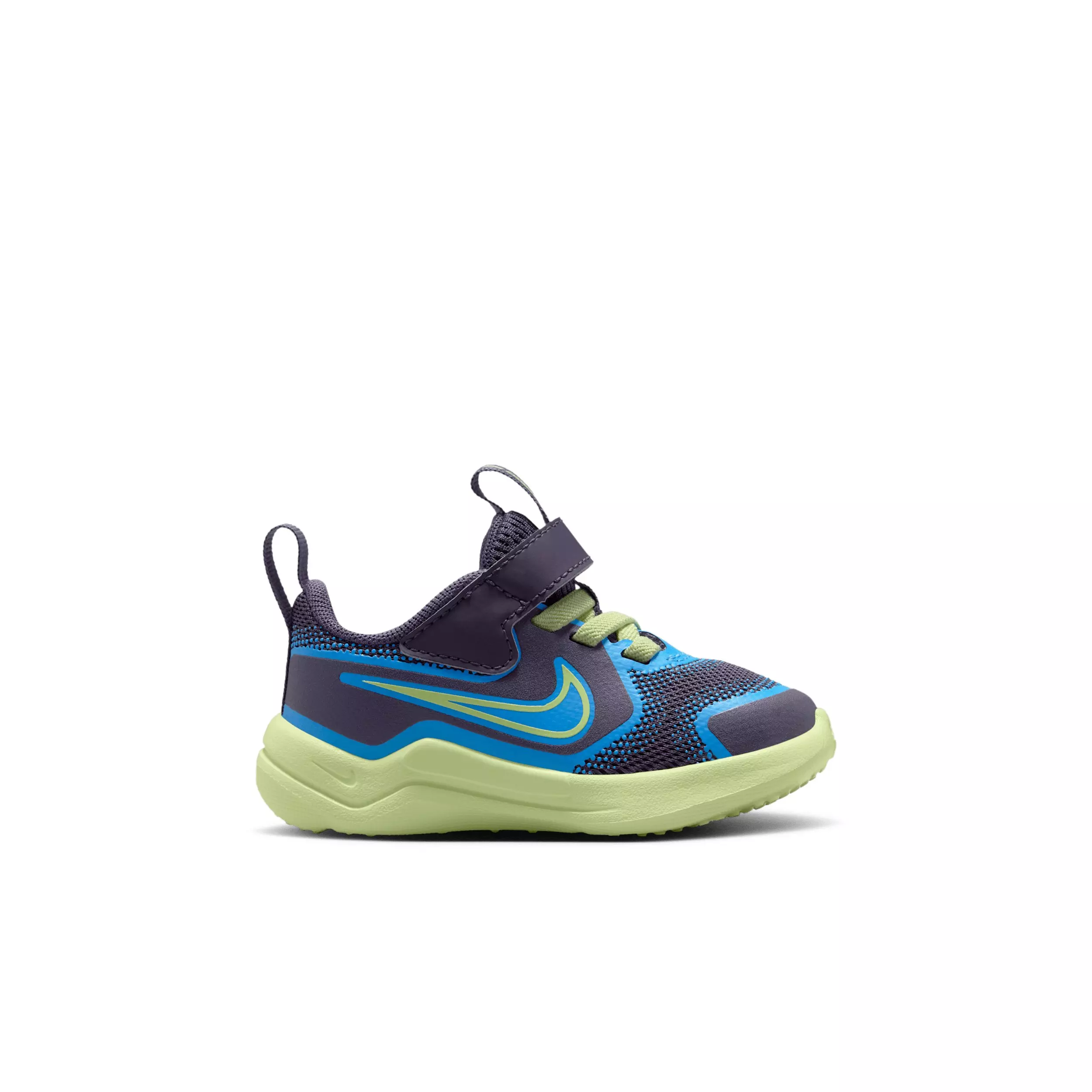 Nike Cosmic Runner "Dark Raisin/University Blue/White/Light Liquid Lime" Infant Girls' Running Shoe - DK RAISIN/BLUE/WHITE/LIME