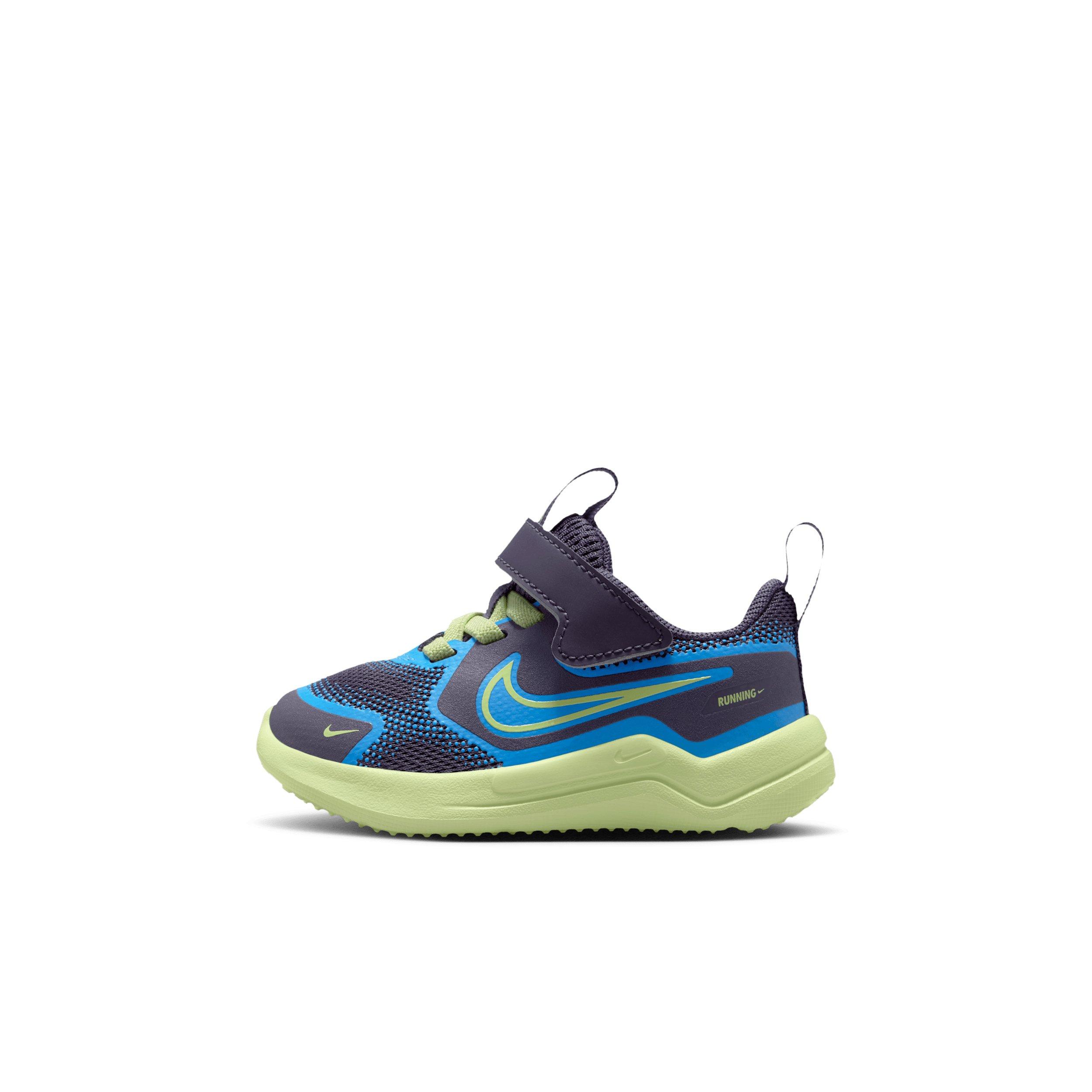 Nike Cosmic Runner "Dark Raisin/University Blue/White/Light Liquid Lime" Infant Girls' Running Shoe - DK RAISIN/BLUE/WHITE/LIME