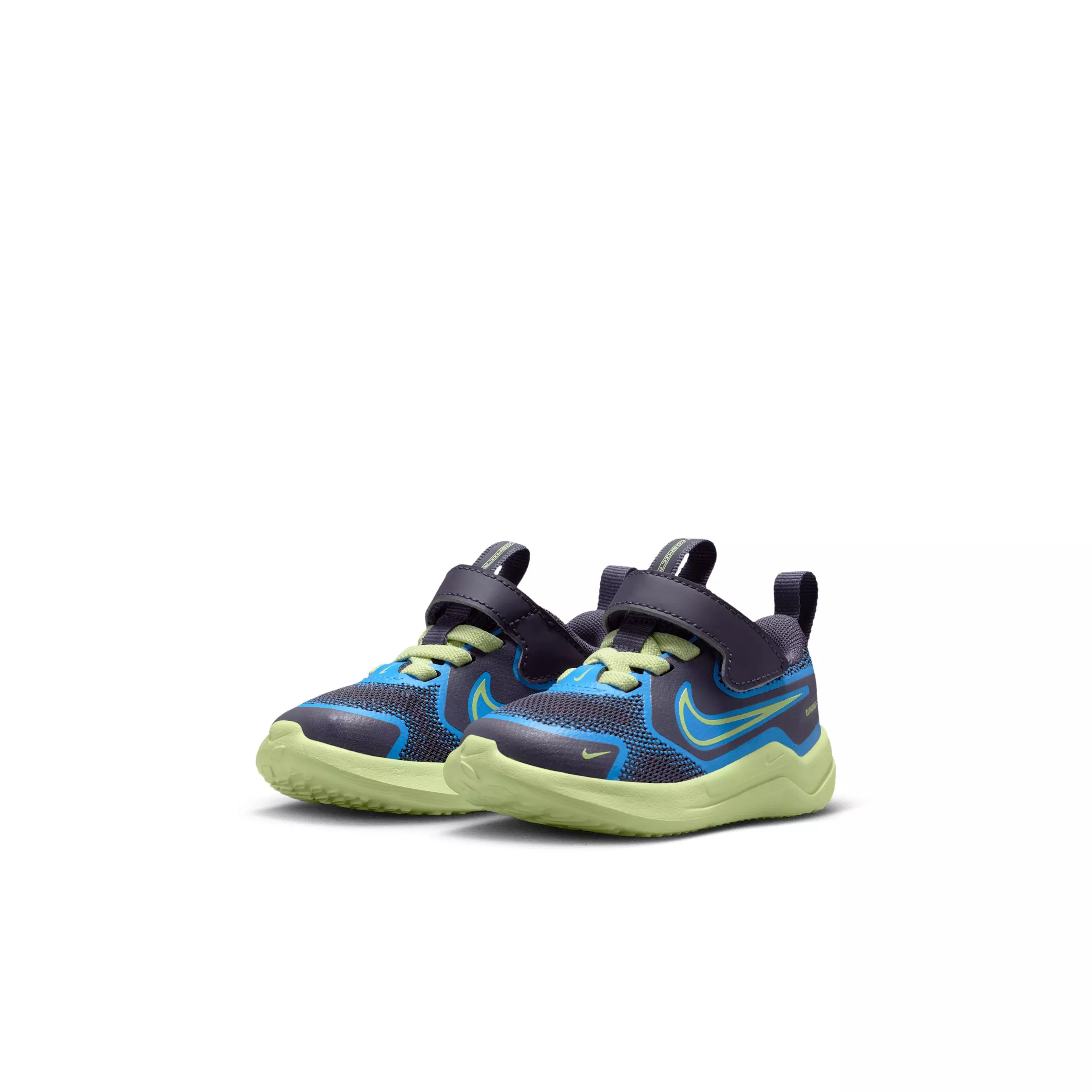 Nike Cosmic Runner "Dark Raisin/University Blue/White/Light Liquid Lime" Infant Girls' Running Shoe - DK RAISIN/BLUE/WHITE/LIME