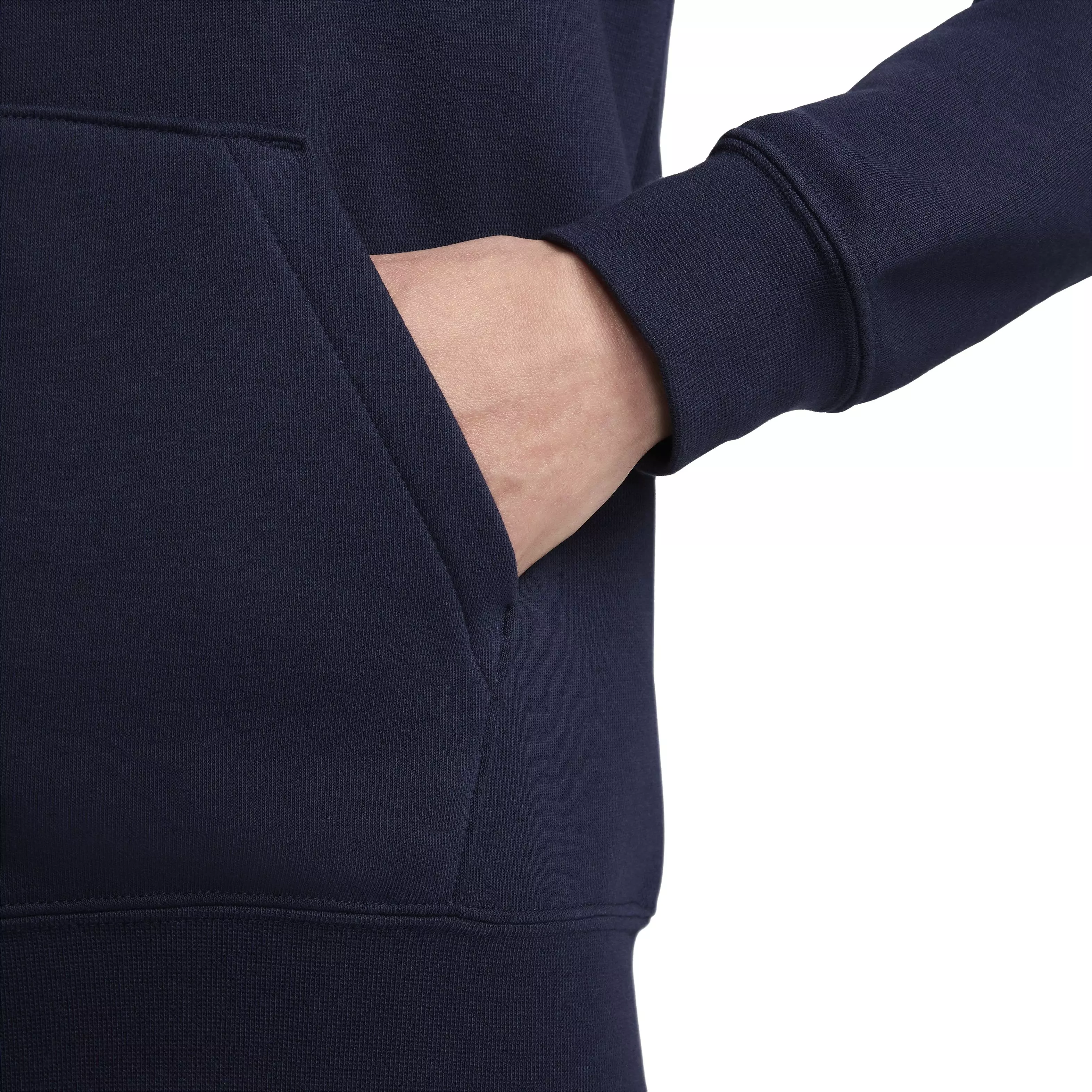 Nike Women's Sportswear Club Fleece Full-Zip Hooded Jacket - BLACK