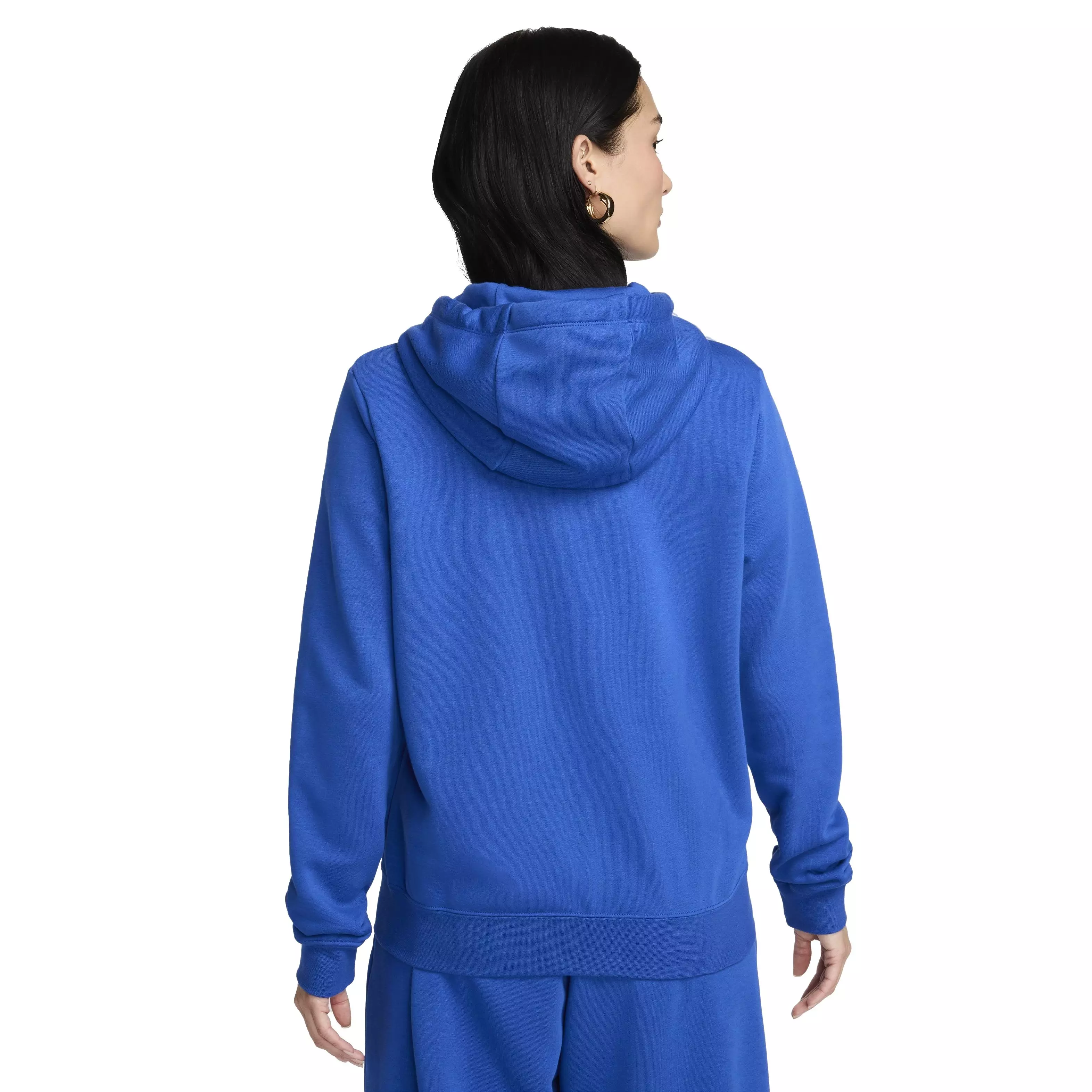 Nike Women's Sportswear Club Fleece Full-Zip Hooded Jacket - BLUE