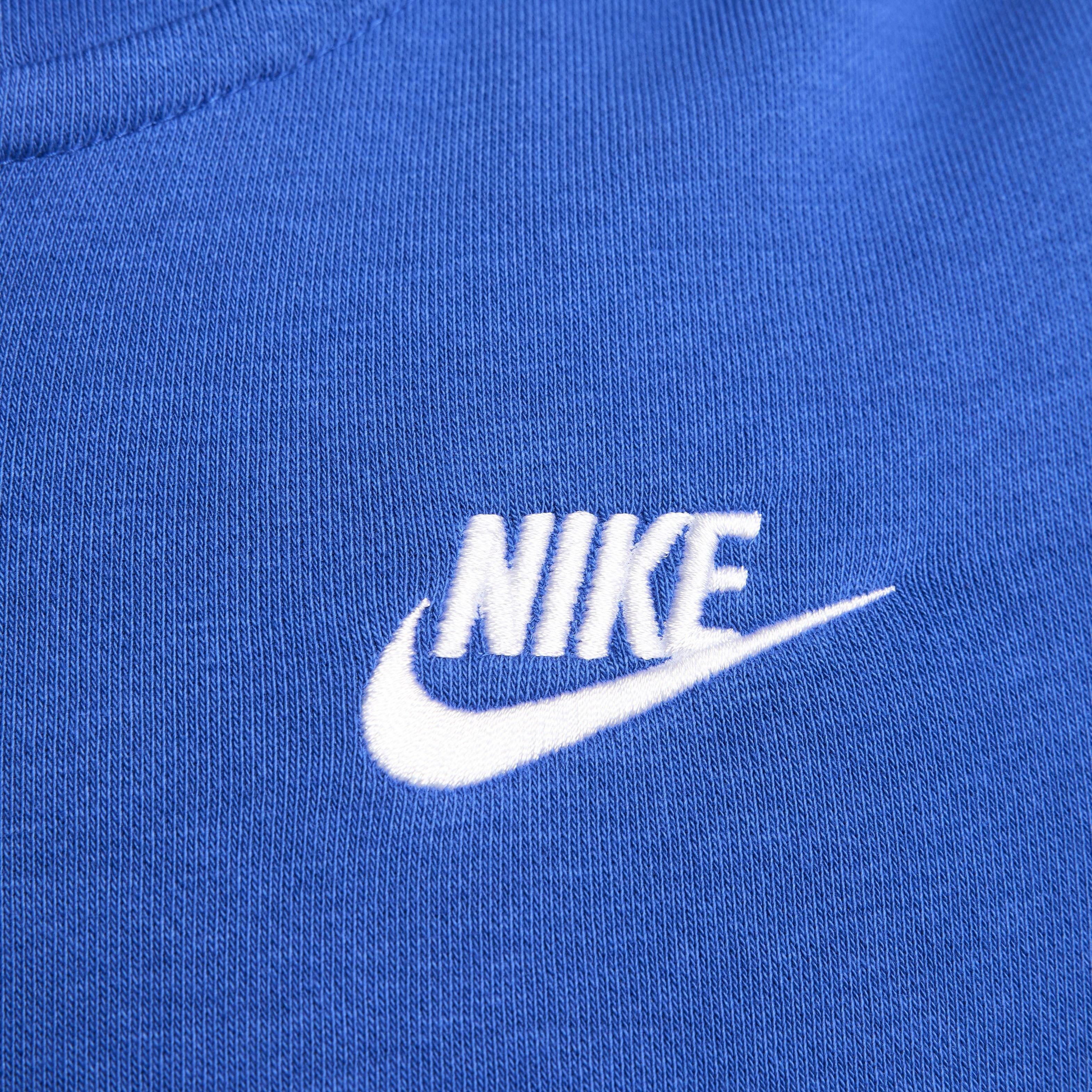 Nike Women's Sportswear Club Fleece Full-Zip Hooded Jacket - BLUE Thumbnail View 4