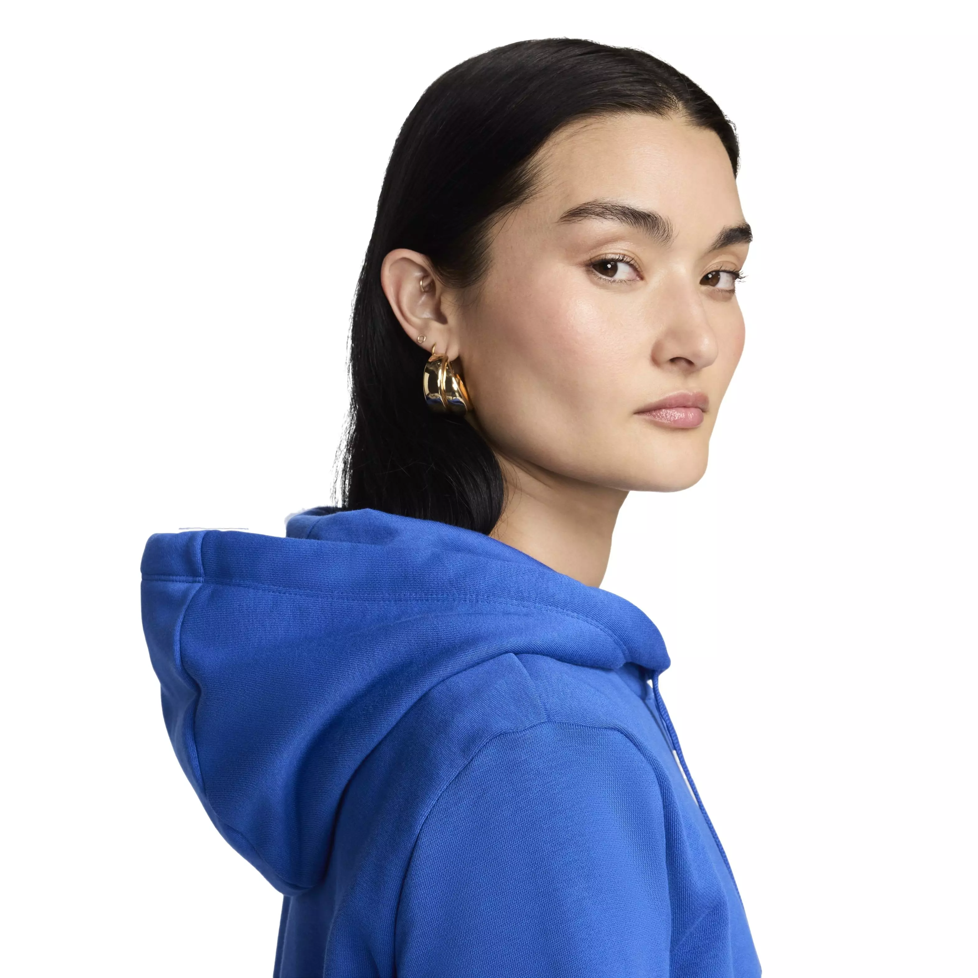 Nike Women's Sportswear Club Fleece Full-Zip Hooded Jacket - BLUE