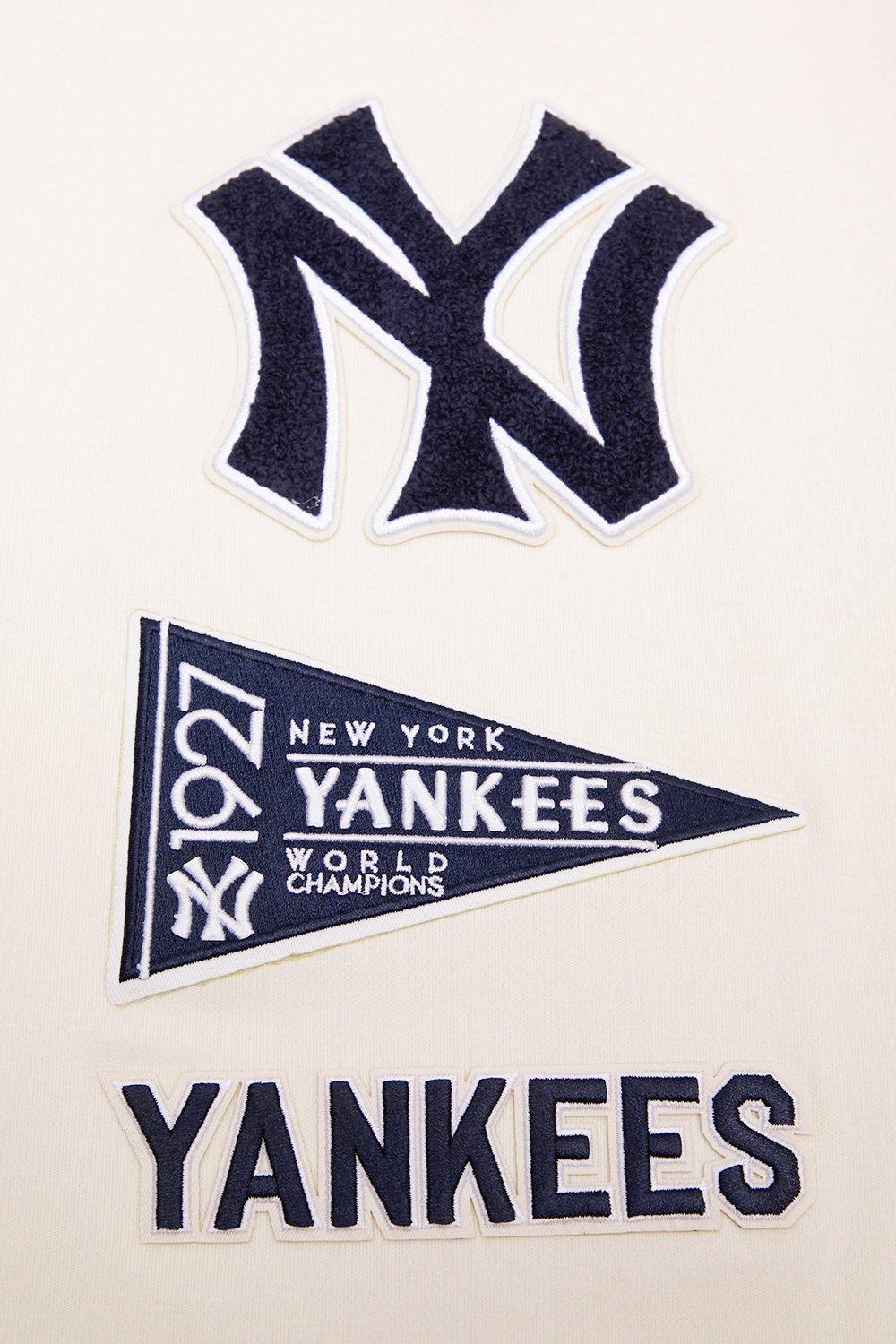 Pro Standard Men's MLB New York Yankees Retro Classic Top - Eggshell - EGGSHELL Thumbnail View 8