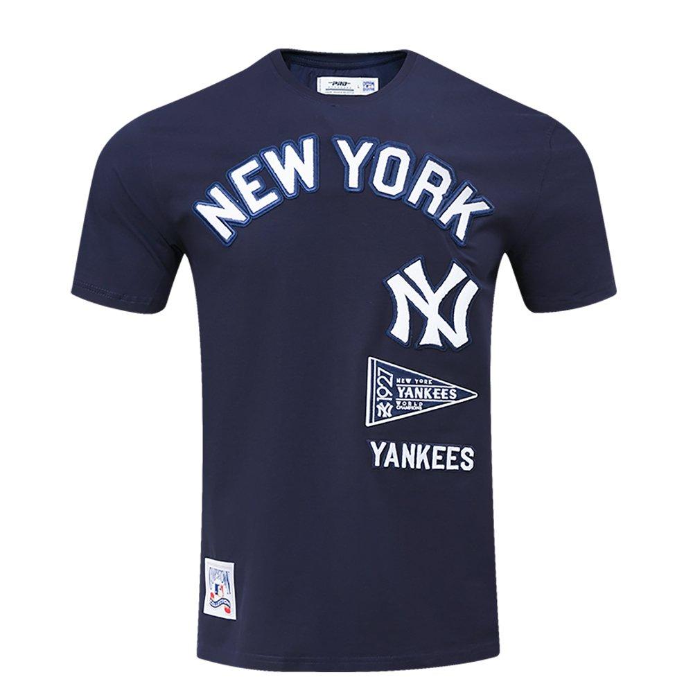 Pro Standard Men's MLB New York Yankees Retro Classic Striped Top - NAVY Thumbnail View 1