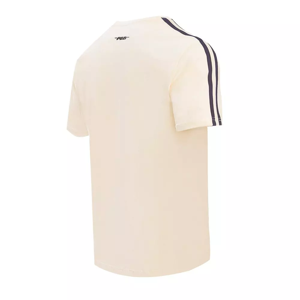 Pro Standard Men's MLB New York Yankees Retro Classic Striped Top - EGGSHELL