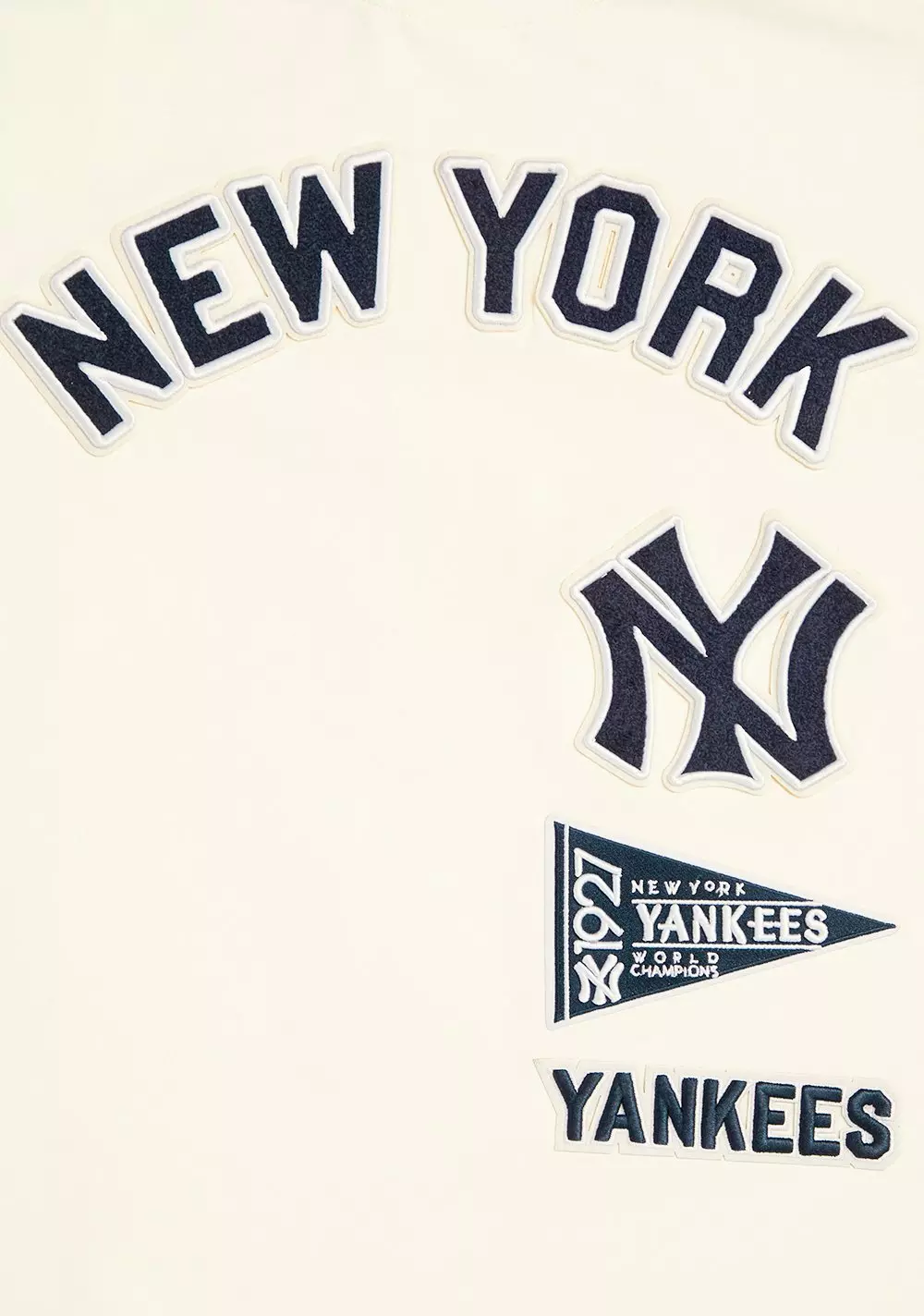 Pro Standard Men's MLB New York Yankees Retro Classic Striped Top - EGGSHELL