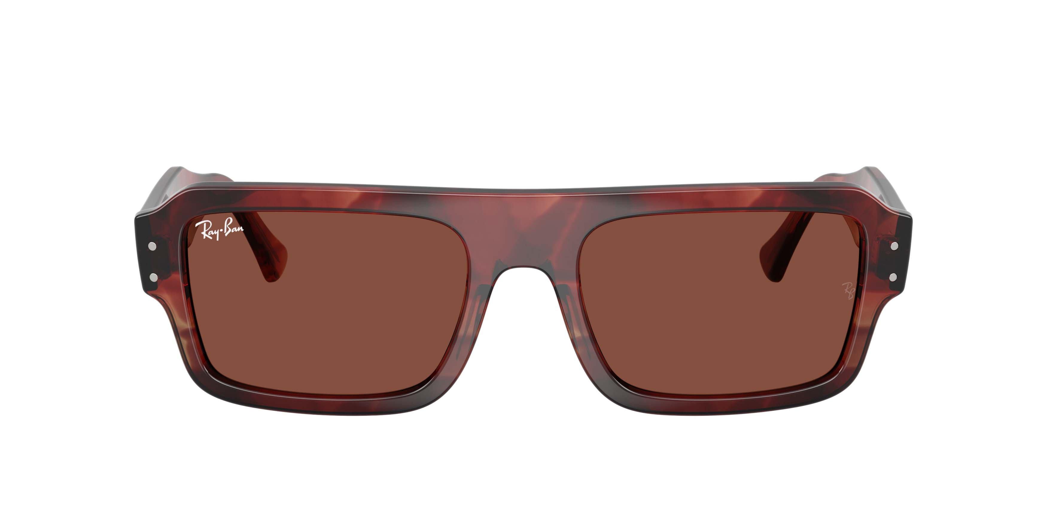 Ray-Ban Flacko Bio-Based Red Sunglasses &ndash; Polished Havana Red - RED Thumbnail View 2
