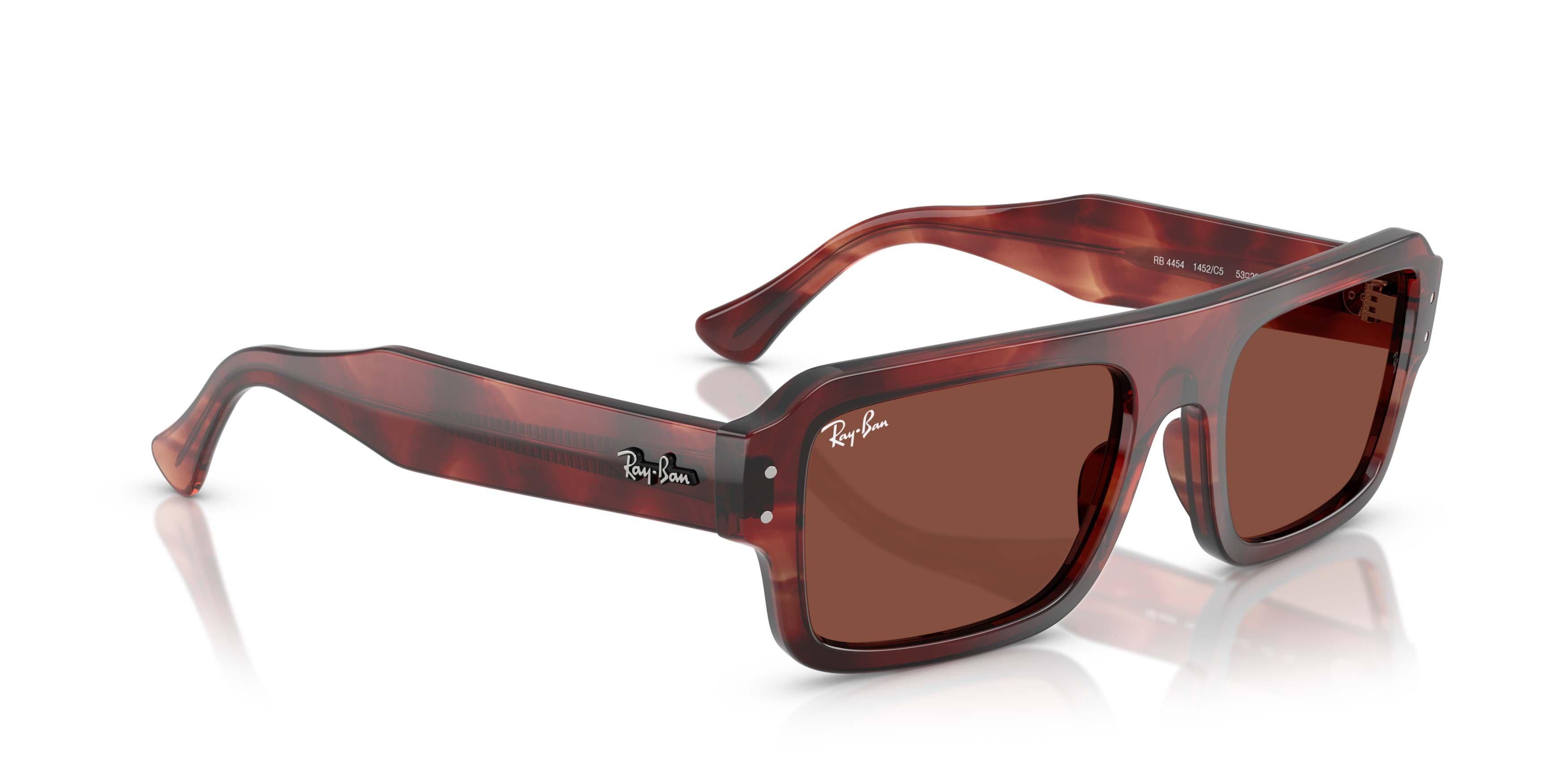 Ray-Ban Flacko Bio-Based Red Sunglasses &ndash; Polished Havana Red - RED Thumbnail View 3