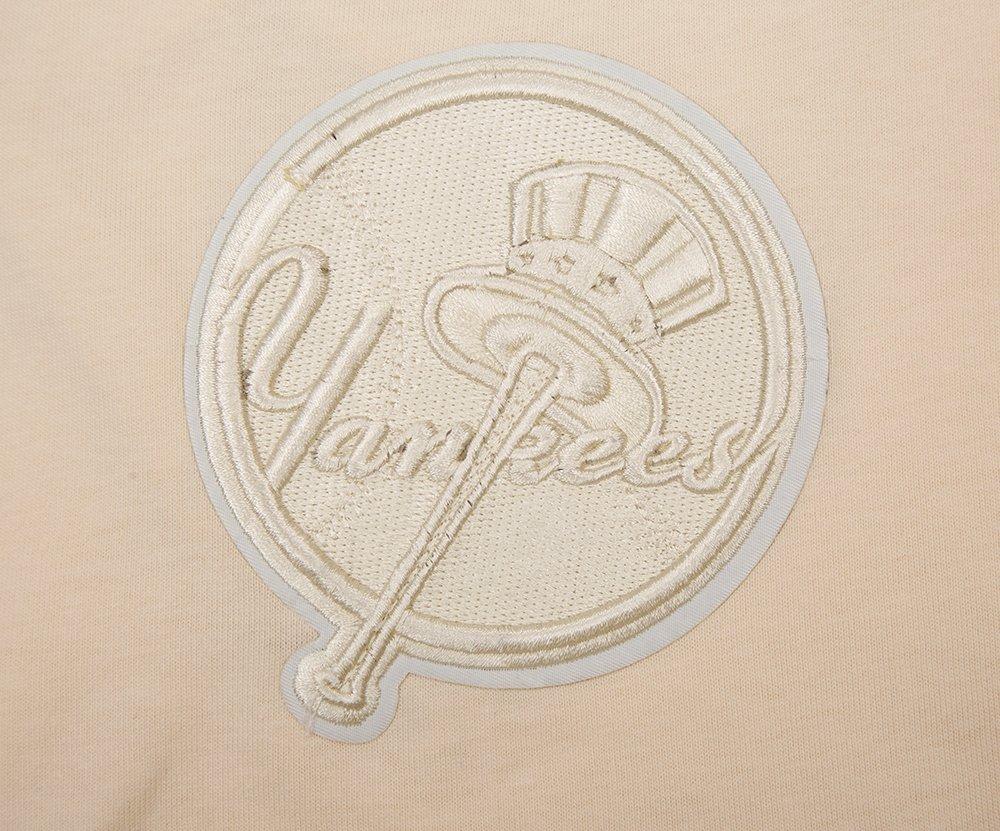 Pro Standard Men's MLB New York Yankees Neutral Drop Shoulder Top - CREAM Thumbnail View 6