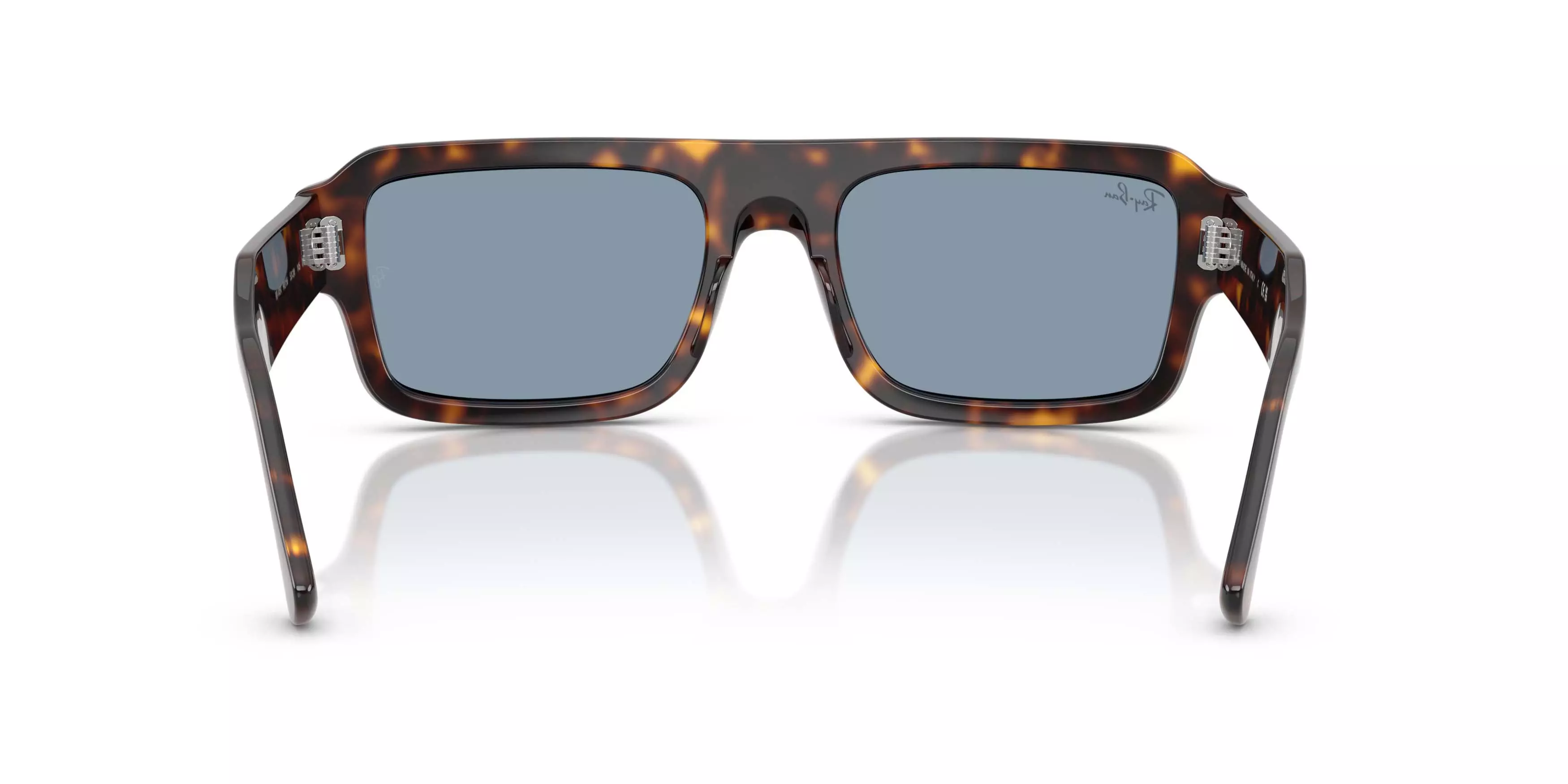 Ray-Ban Flacko Bio-Based Blue Sunglasses &ndash; Polished Havana - BLUE