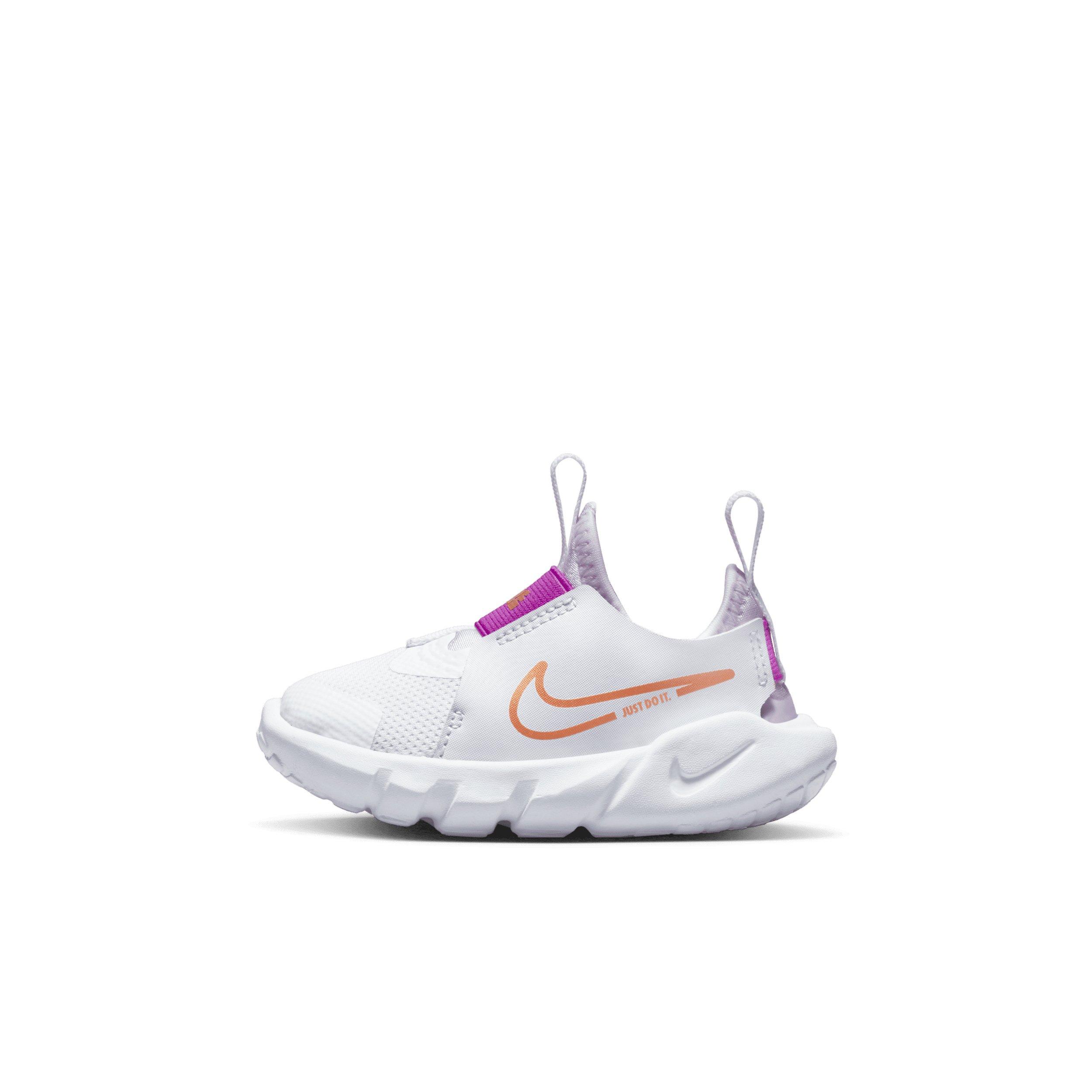 Nike Flex Runner 2 "White/Violet Frost/Vivid Purple/Metallic Copper" Infant Girls' Running Shoe - WHITE/VIOLET/PURPLE/COPPER