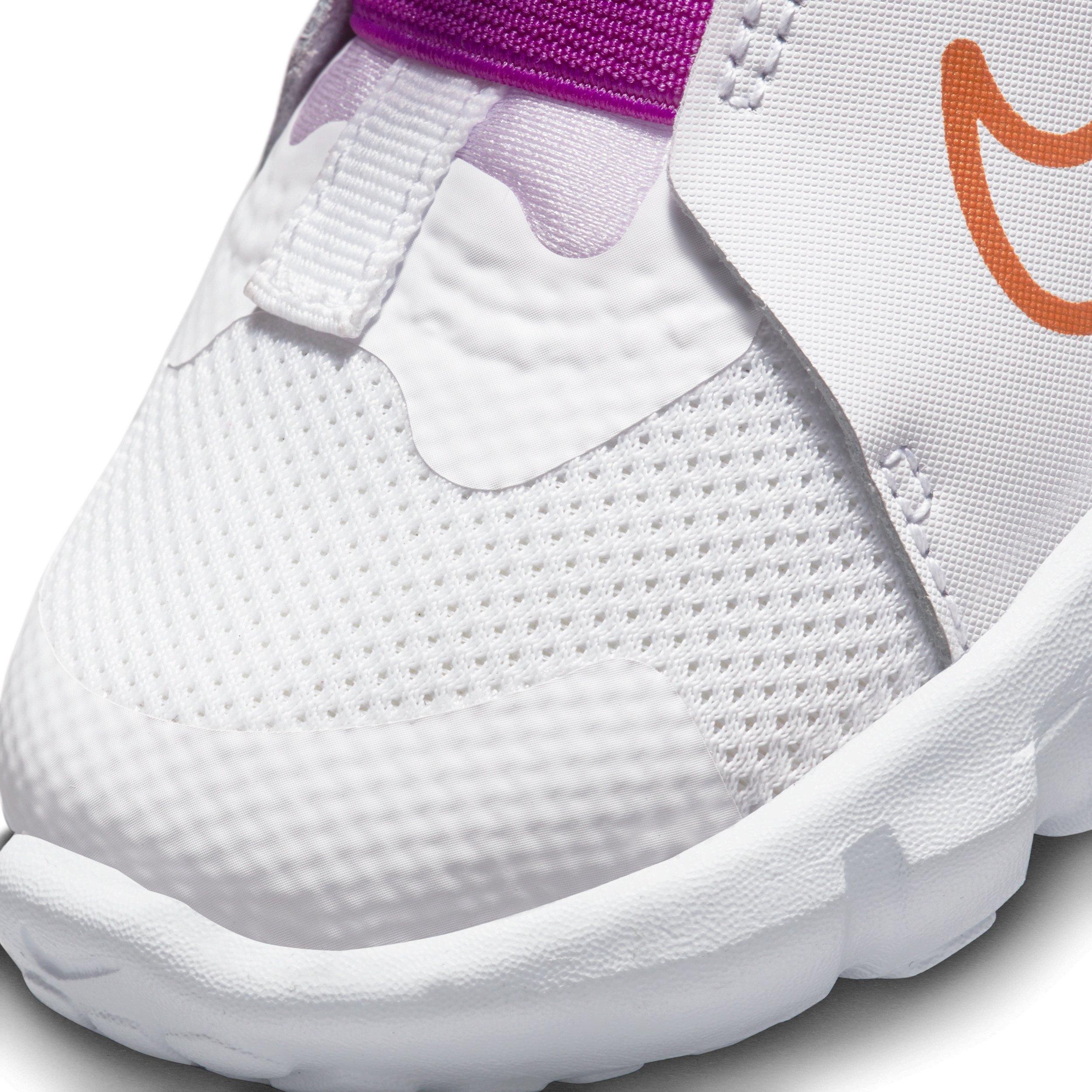 Nike Flex Runner 2 "White/Violet Frost/Vivid Purple/Metallic Copper" Infant Girls' Running Shoe - WHITE/VIOLET/PURPLE/COPPER