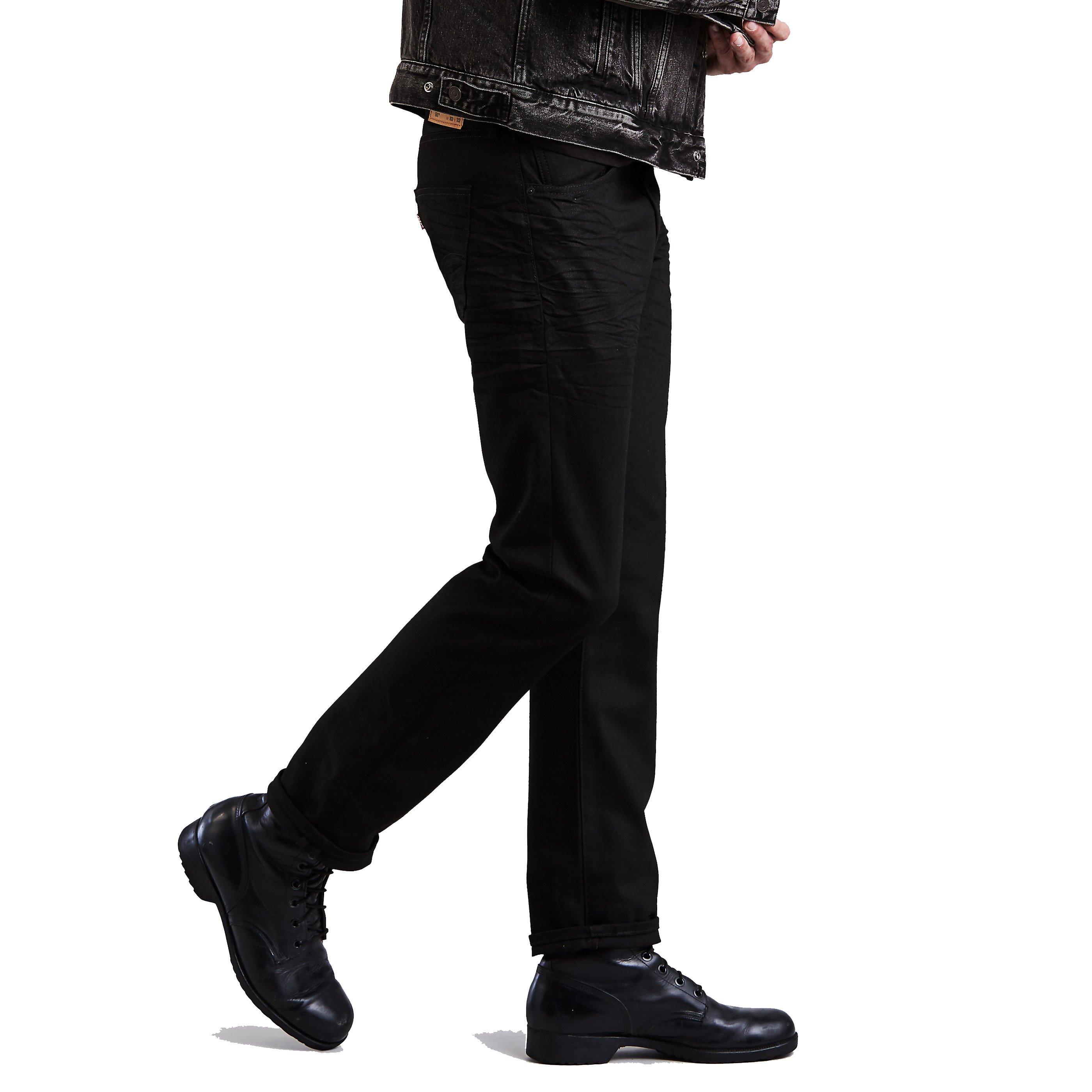 Levi's Men's 501 Original Straight Fit Jeans-Polished Black - BLACK Thumbnail View 9