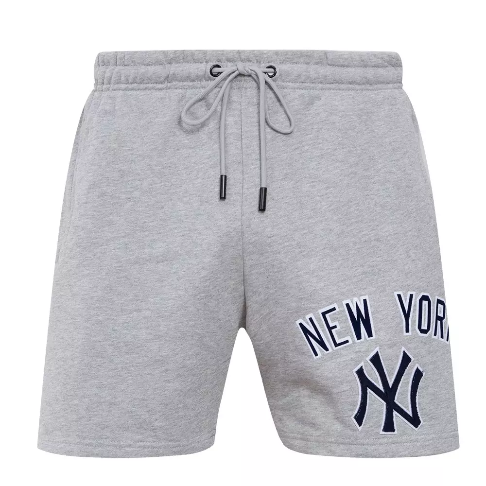 Pro Standard Men's MLB New York Yankees Bristle Fleece Shorts - GREY