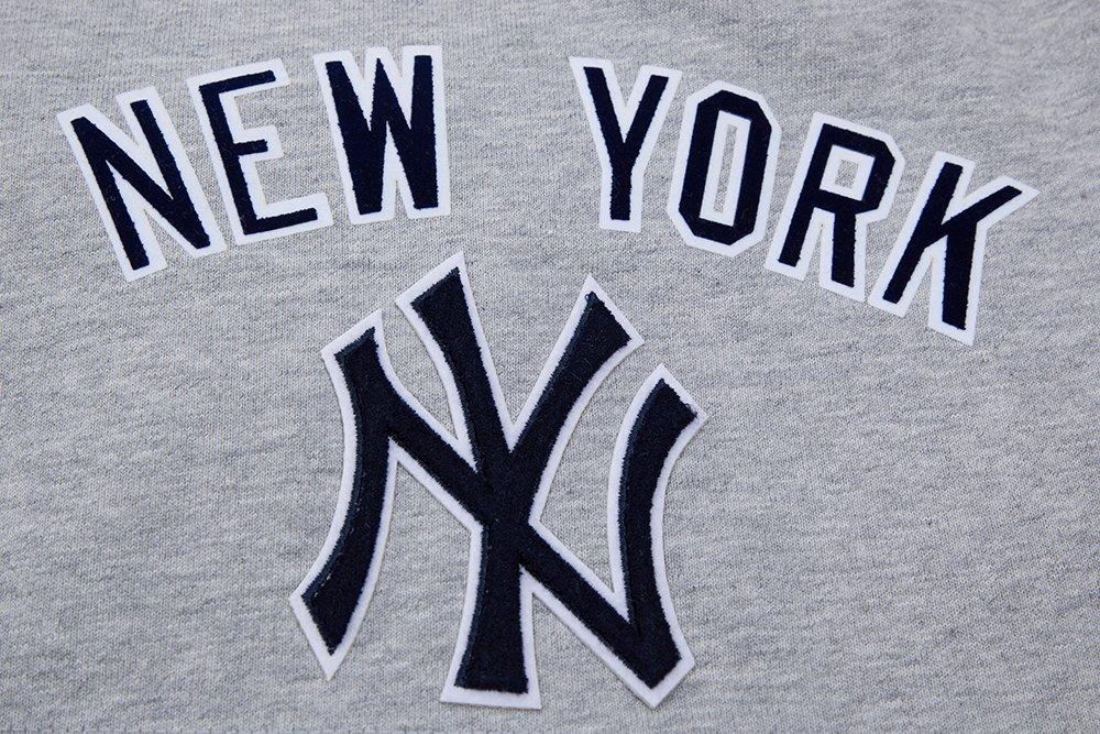 Pro Standard Men's MLB New York Yankees Bristle Fleece Shorts - GREY Thumbnail View 5