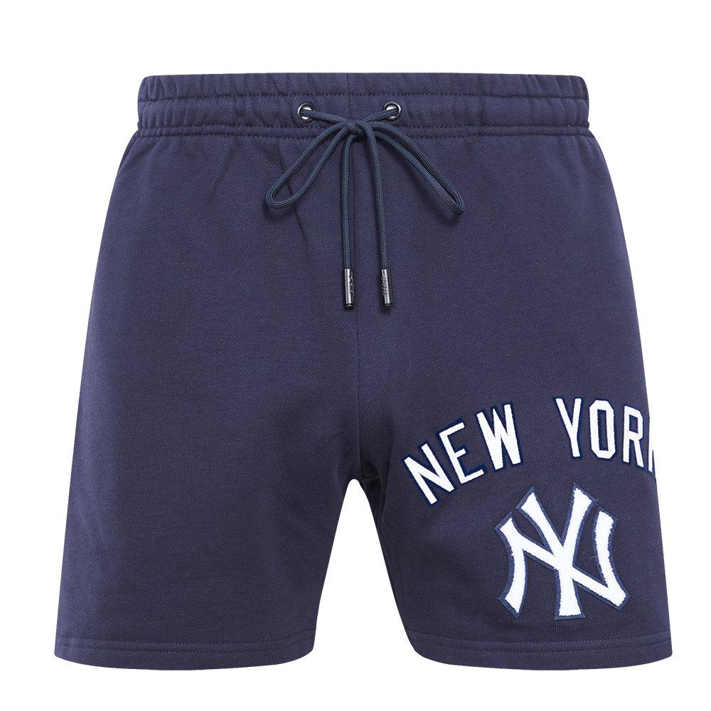 Pro Standard Men's MLB New York Yankees Bristle Fleece Shorts - NAVY Thumbnail View 1