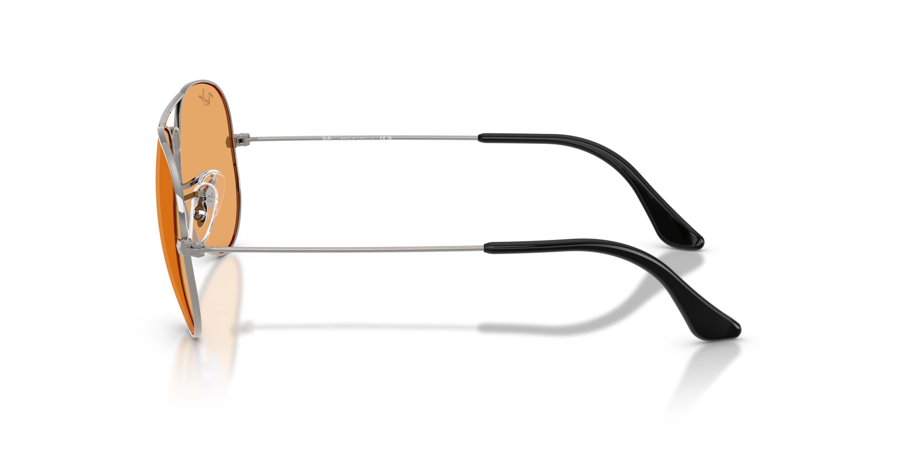 Ray-Ban Aviator Large Metal Orange Sunglasses &ndash; Gunmetal - GREY/ORANGE Thumbnail View 6