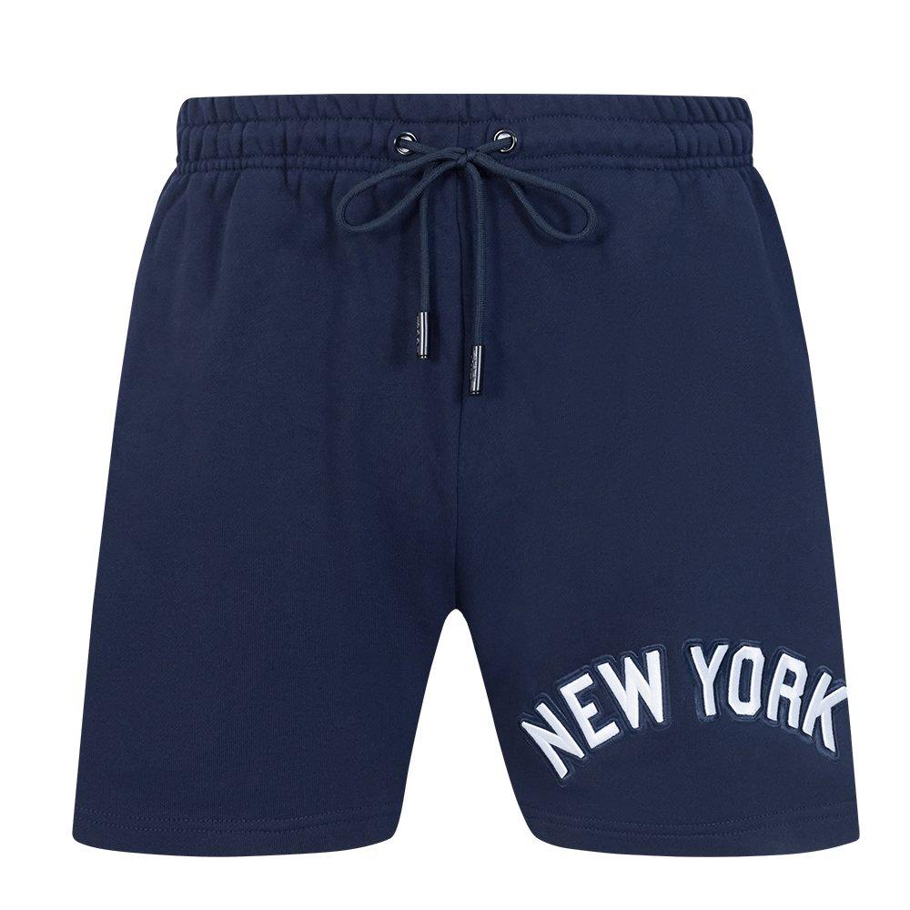 Pro Standard Men's MLB New York Yankees Retro Classic Fleece Shorts - NAVY Thumbnail View 1