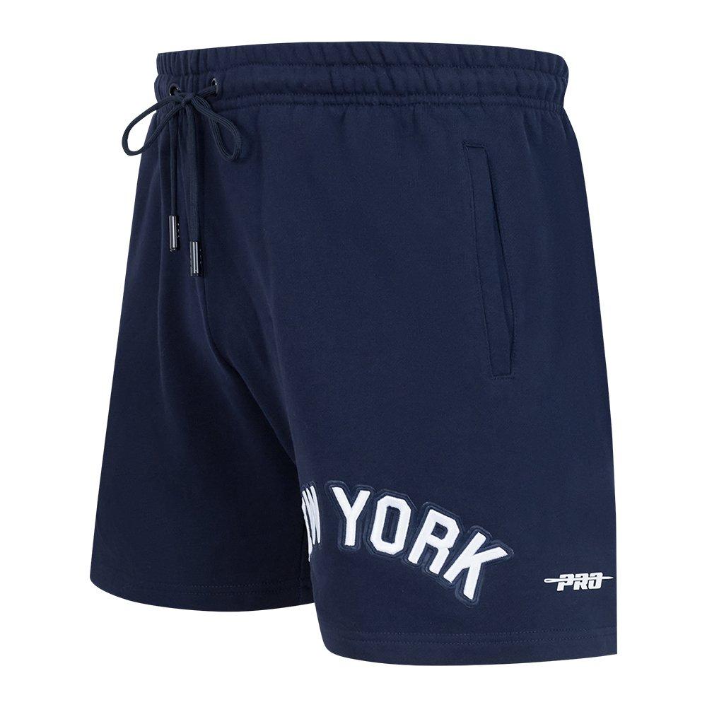 Pro Standard Men's MLB New York Yankees Retro Classic Fleece Shorts - NAVY Thumbnail View 3