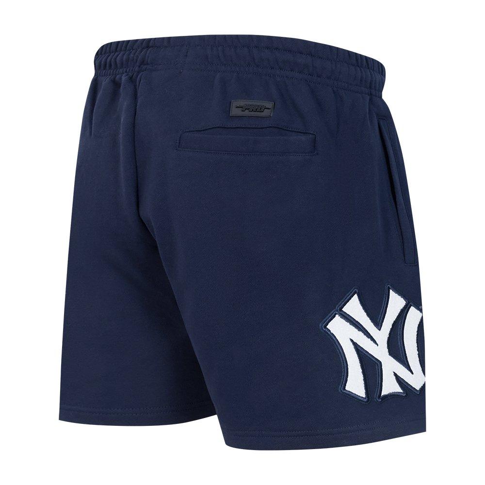 Pro Standard Men's MLB New York Yankees Retro Classic Fleece Shorts - NAVY Thumbnail View 4