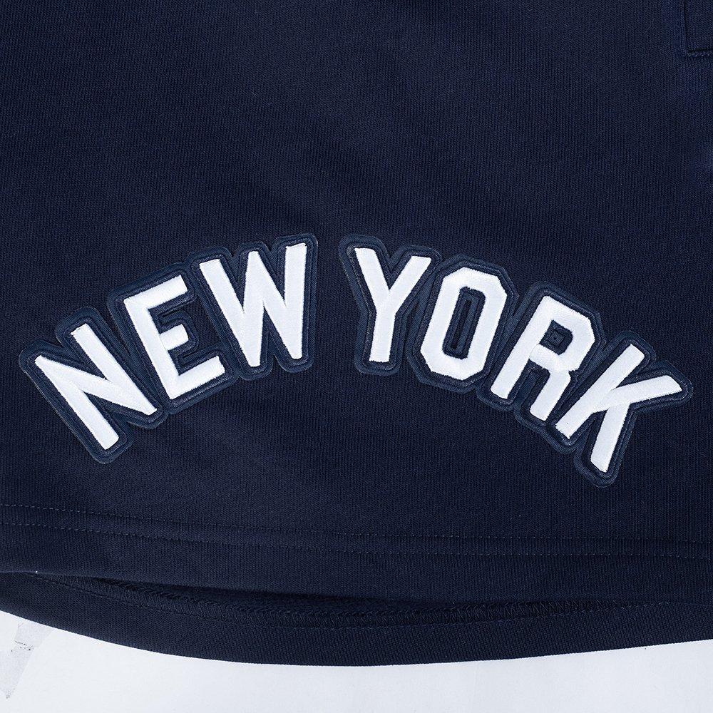 Pro Standard Men's MLB New York Yankees Retro Classic Fleece Shorts - NAVY Thumbnail View 5