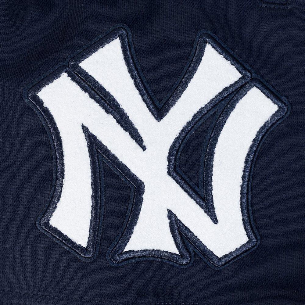 Pro Standard Men's MLB New York Yankees Retro Classic Fleece Shorts - NAVY Thumbnail View 6