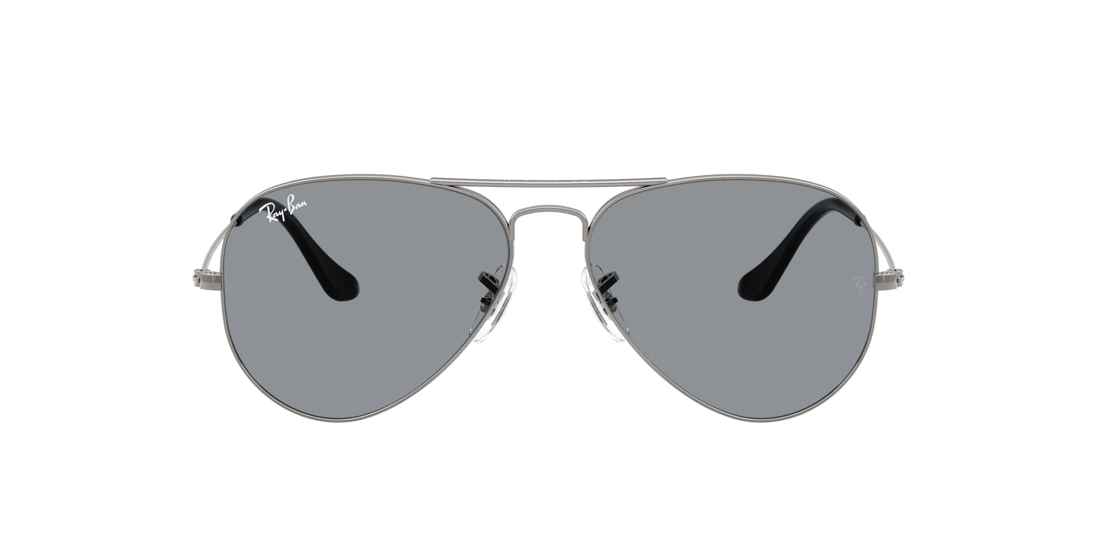 Ray-Ban Aviator Large Metal Grey Sunglasses &ndash; Gunmetal - GREY Thumbnail View 2