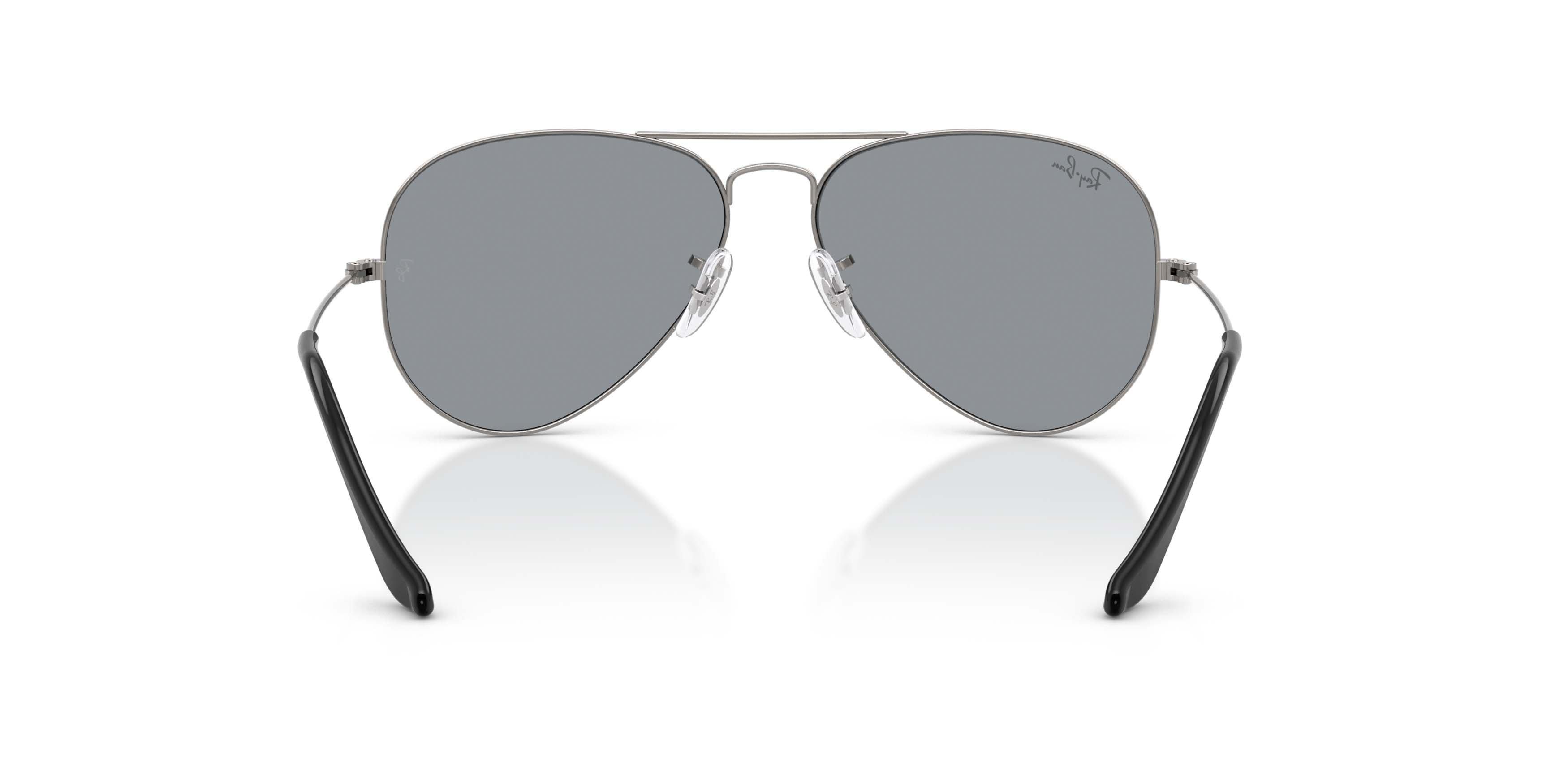 Ray-Ban Aviator Large Metal Grey Sunglasses &ndash; Gunmetal - GREY Thumbnail View 4