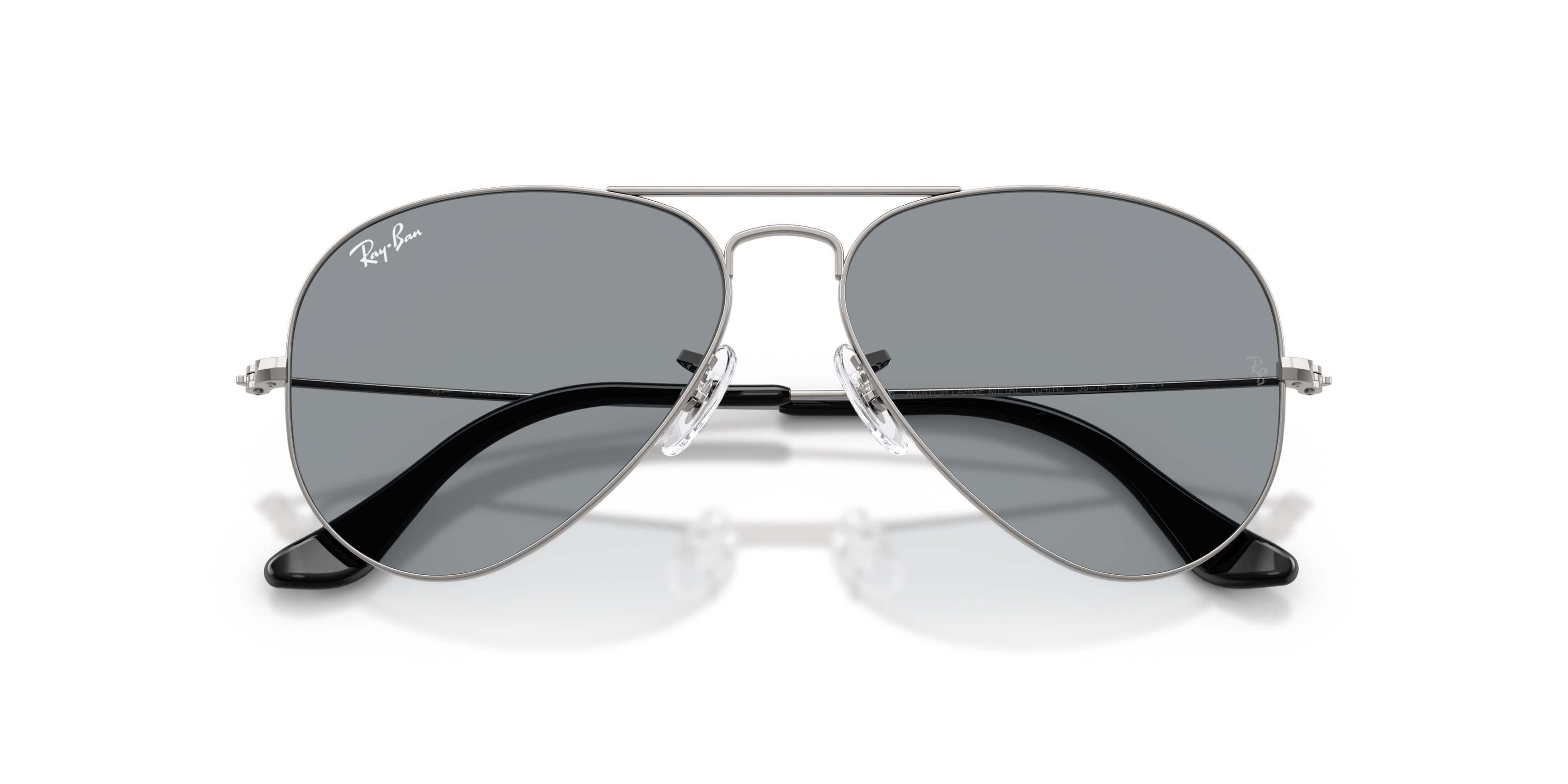 Ray-Ban Aviator Large Metal Grey Sunglasses &ndash; Gunmetal - GREY Thumbnail View 5