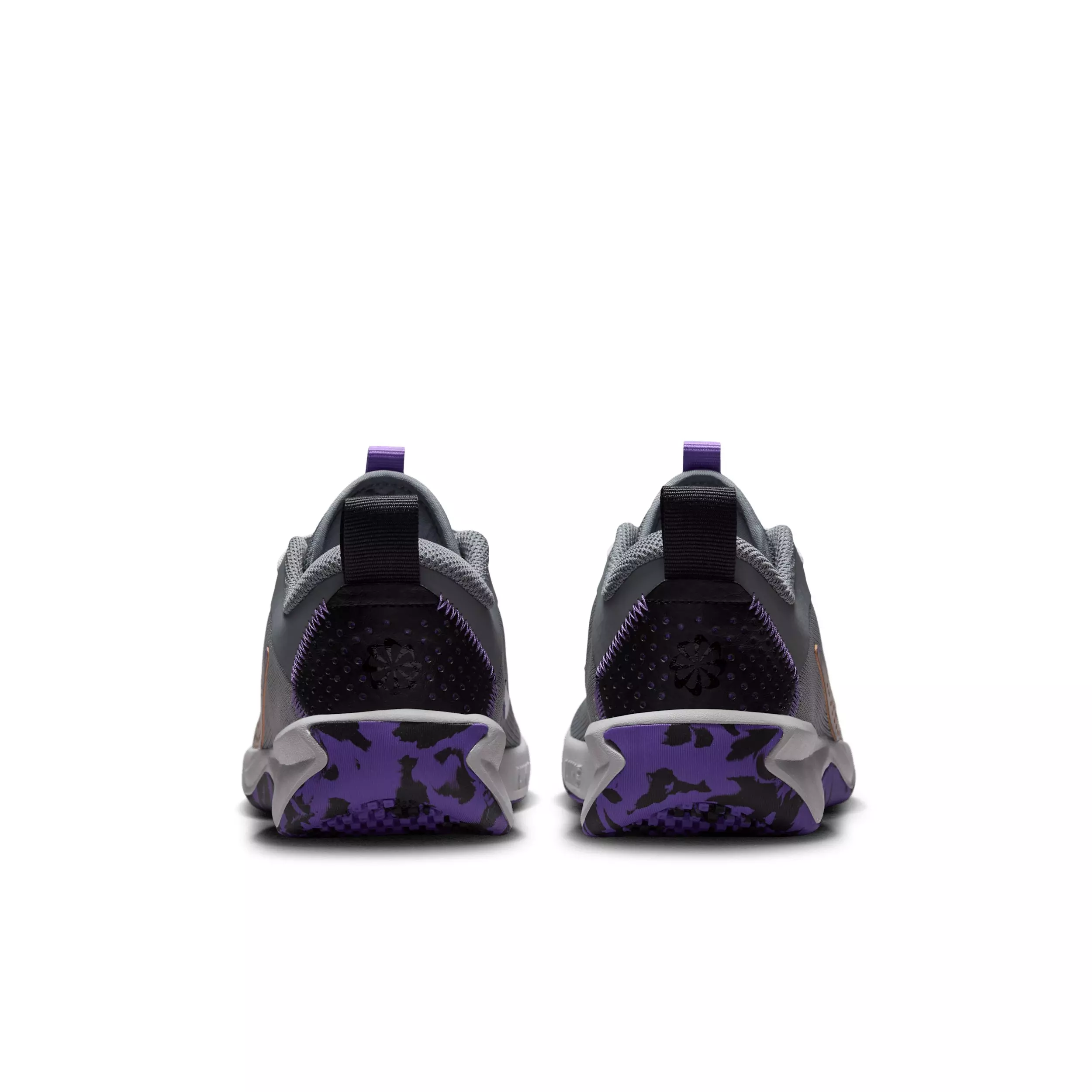 Nike Omni Multi-Court "Smoke Grey/Action Grape/Light Smoke Grey/Gold" Grade School Boys' Shoe - GREY/GRAPE/LT GREY/GOLD