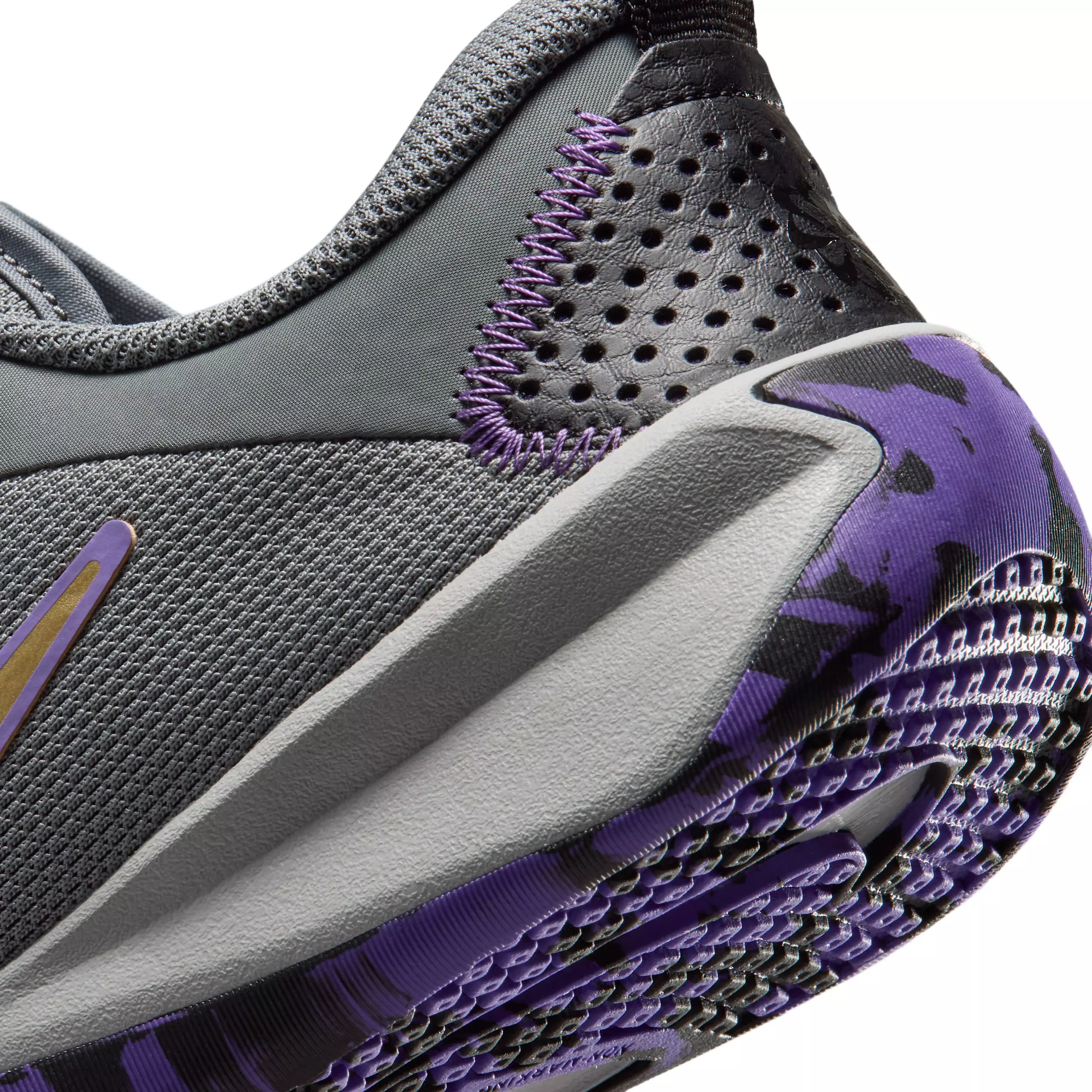 Nike Omni Multi-Court "Smoke Grey/Action Grape/Light Smoke Grey/Gold" Grade School Boys' Shoe - GREY/GRAPE/LT GREY/GOLD