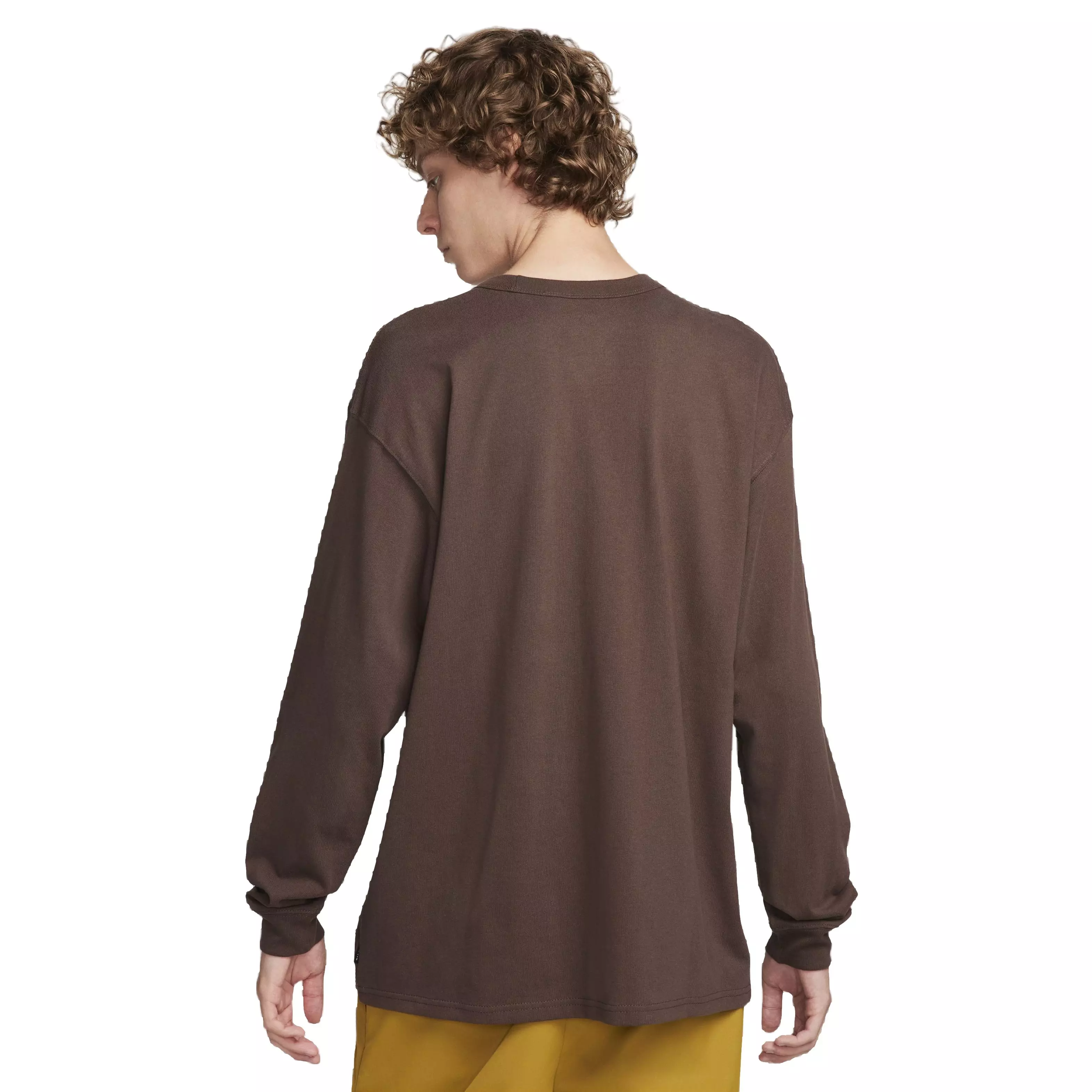 Nike Men's Sportswear Premium Essentials Long-Sleeve Tee - BROWN