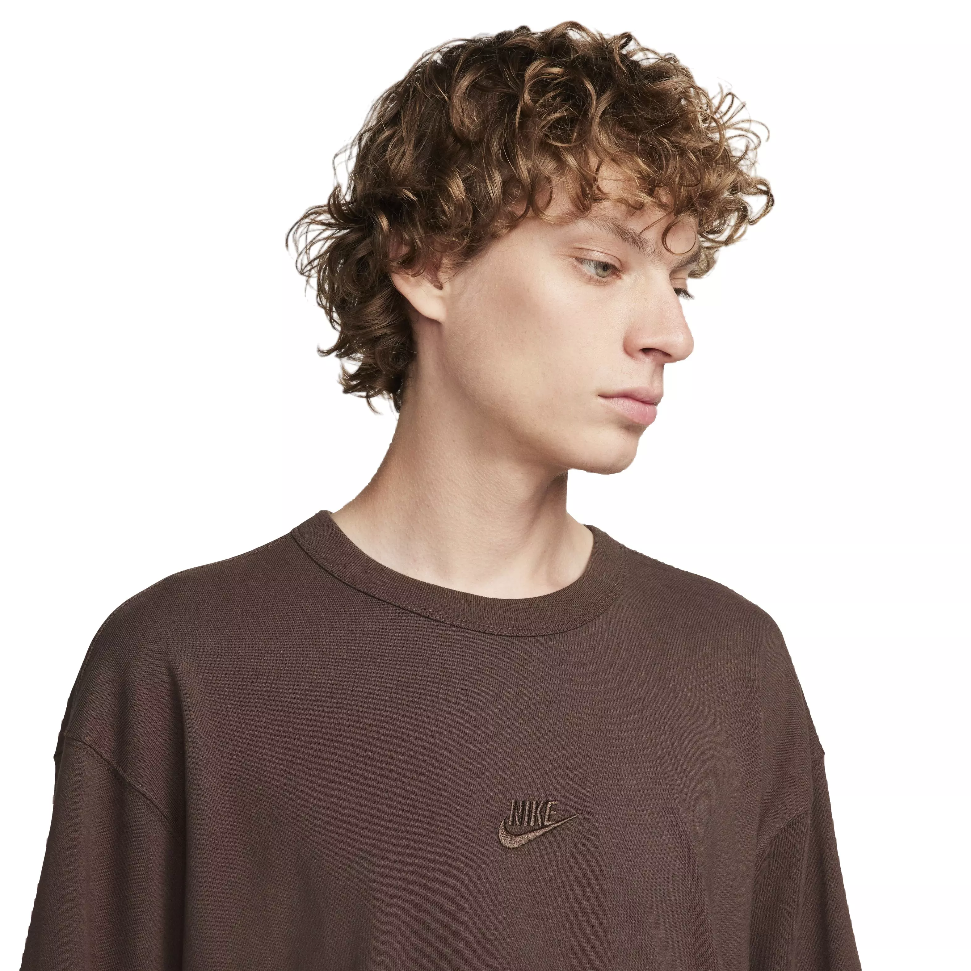 Nike Men's Sportswear Premium Essentials Long-Sleeve T-Shirt - BROWN