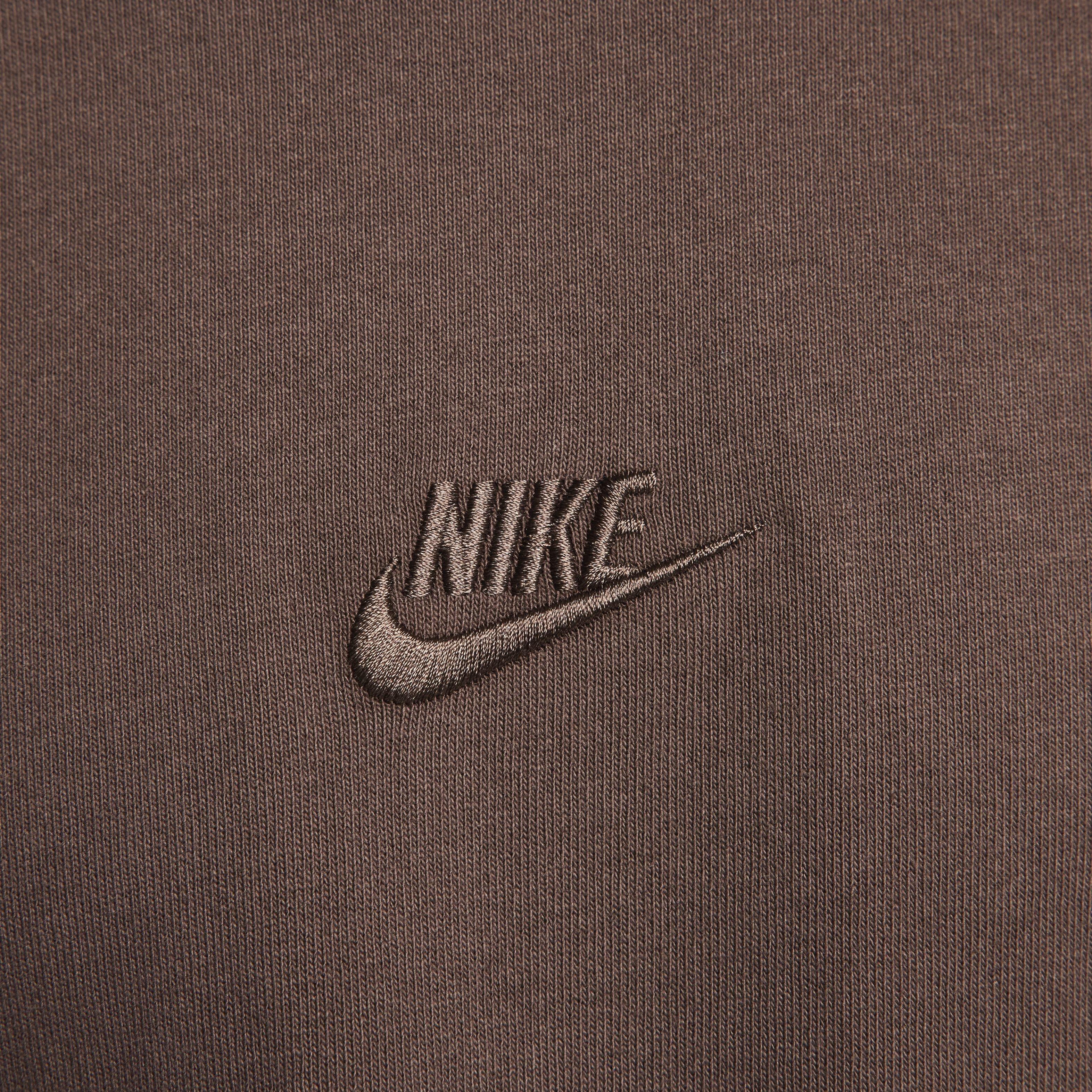 Nike Men's Sportswear Premium Essentials Long-Sleeve T-Shirt - BROWN Thumbnail View 4