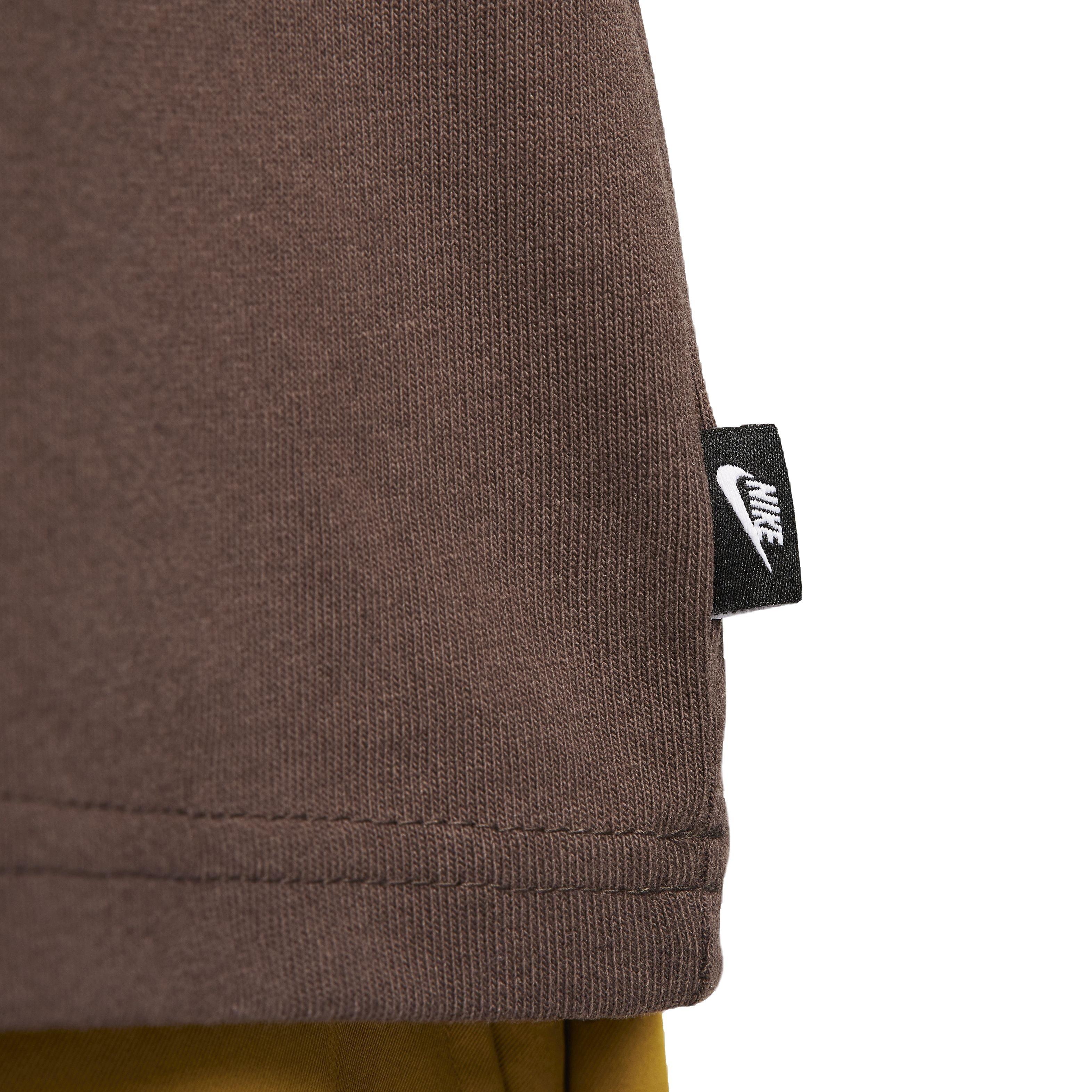 Nike Men's Sportswear Premium Essentials Long-Sleeve T-Shirt - BROWN Thumbnail View 5