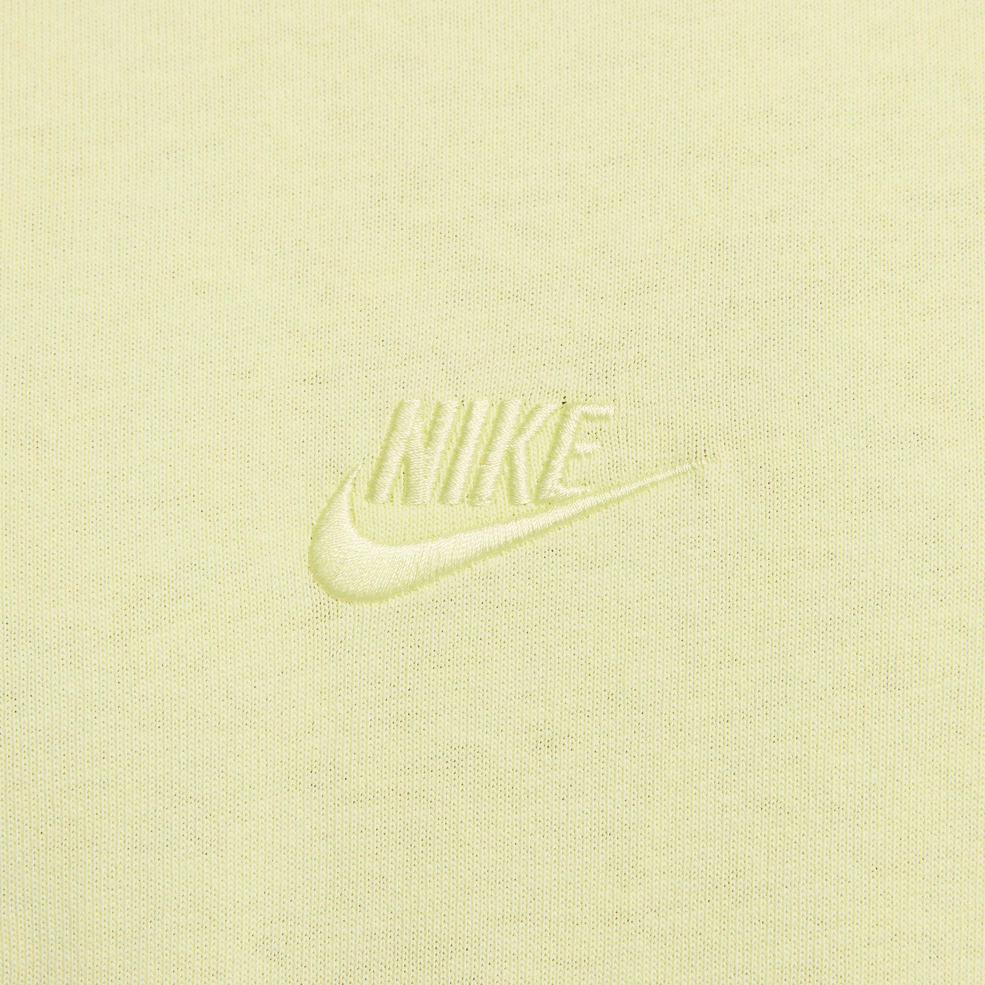 Nike Men's Sportswear Premium Essentials Long-Sleeve Tee - LIME GREEN Thumbnail View 4