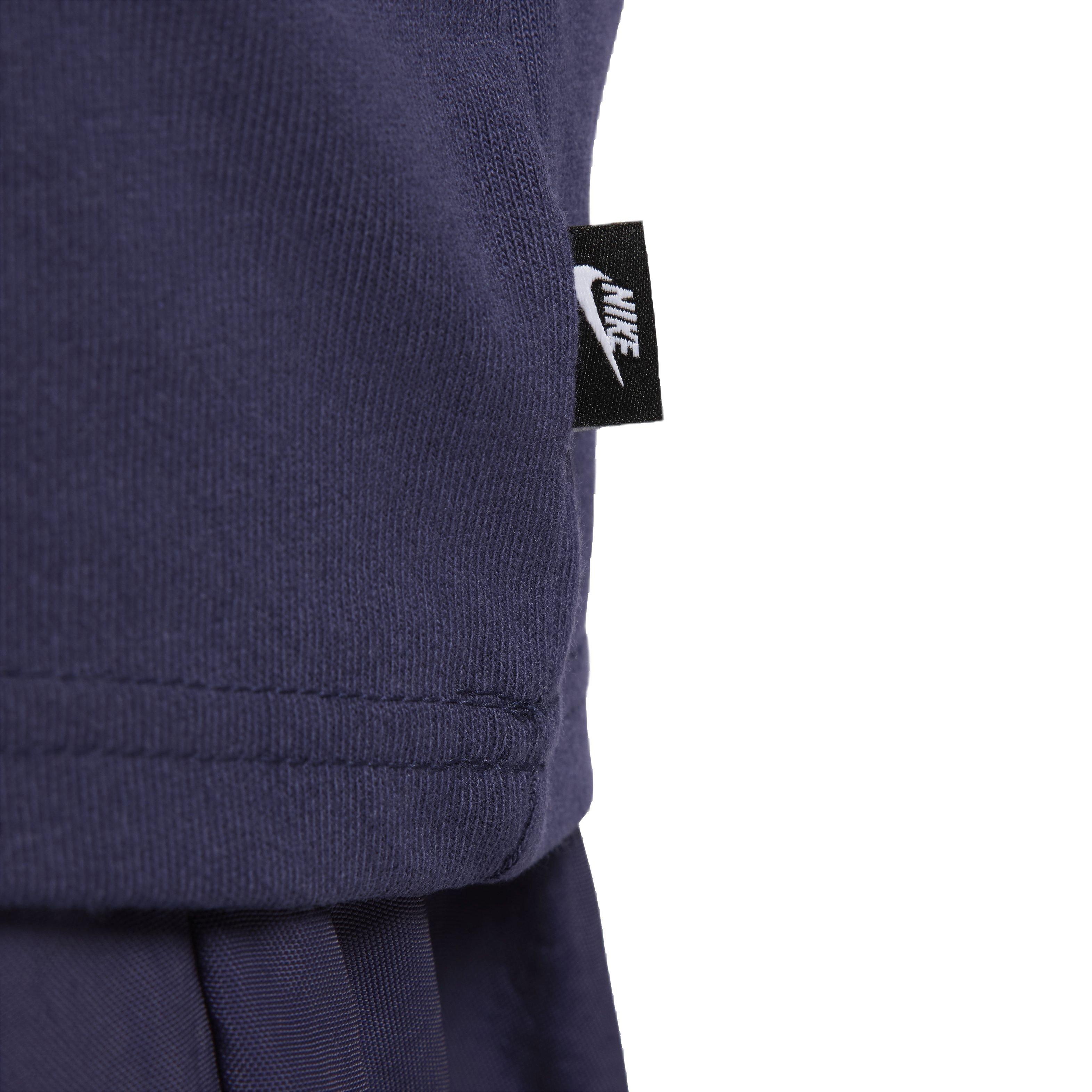 Nike Men's Sportswear Premium Essentials Long-Sleeve Tee - PURPLE Thumbnail View 4