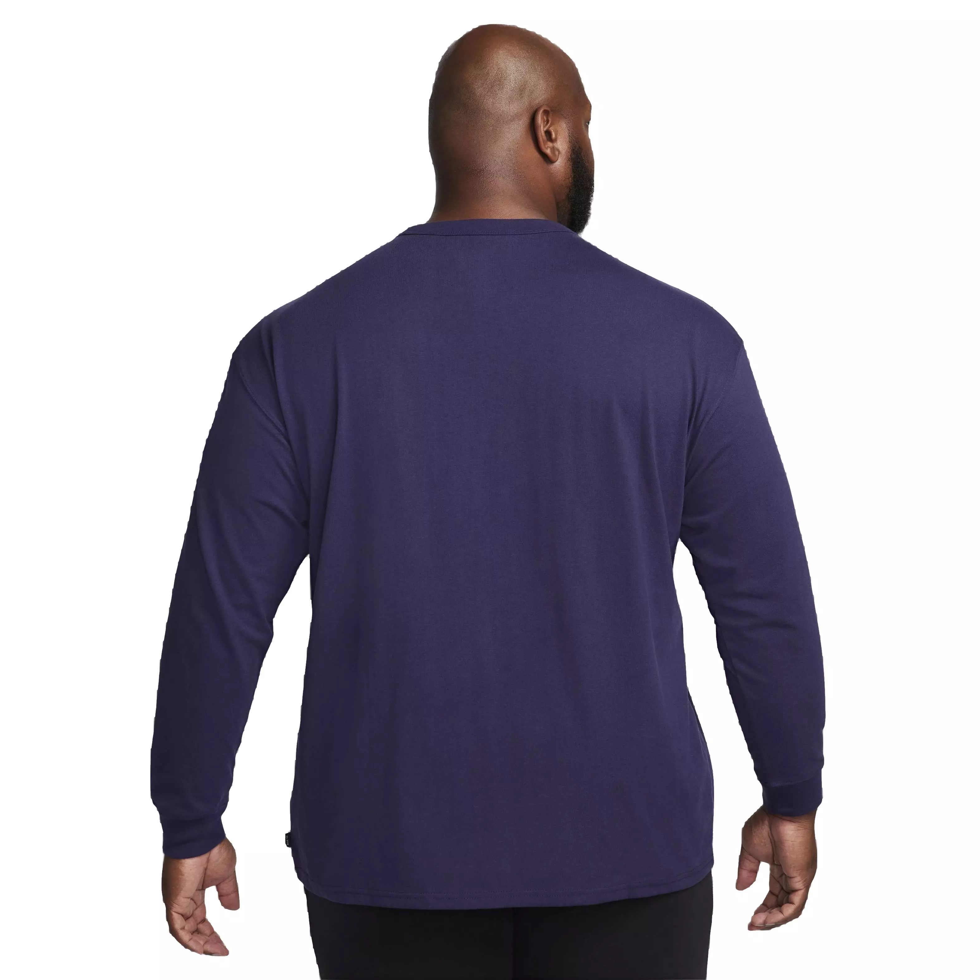 Nike Men's Sportswear Premium Essentials Long-Sleeve T-Shirt - PURPLE