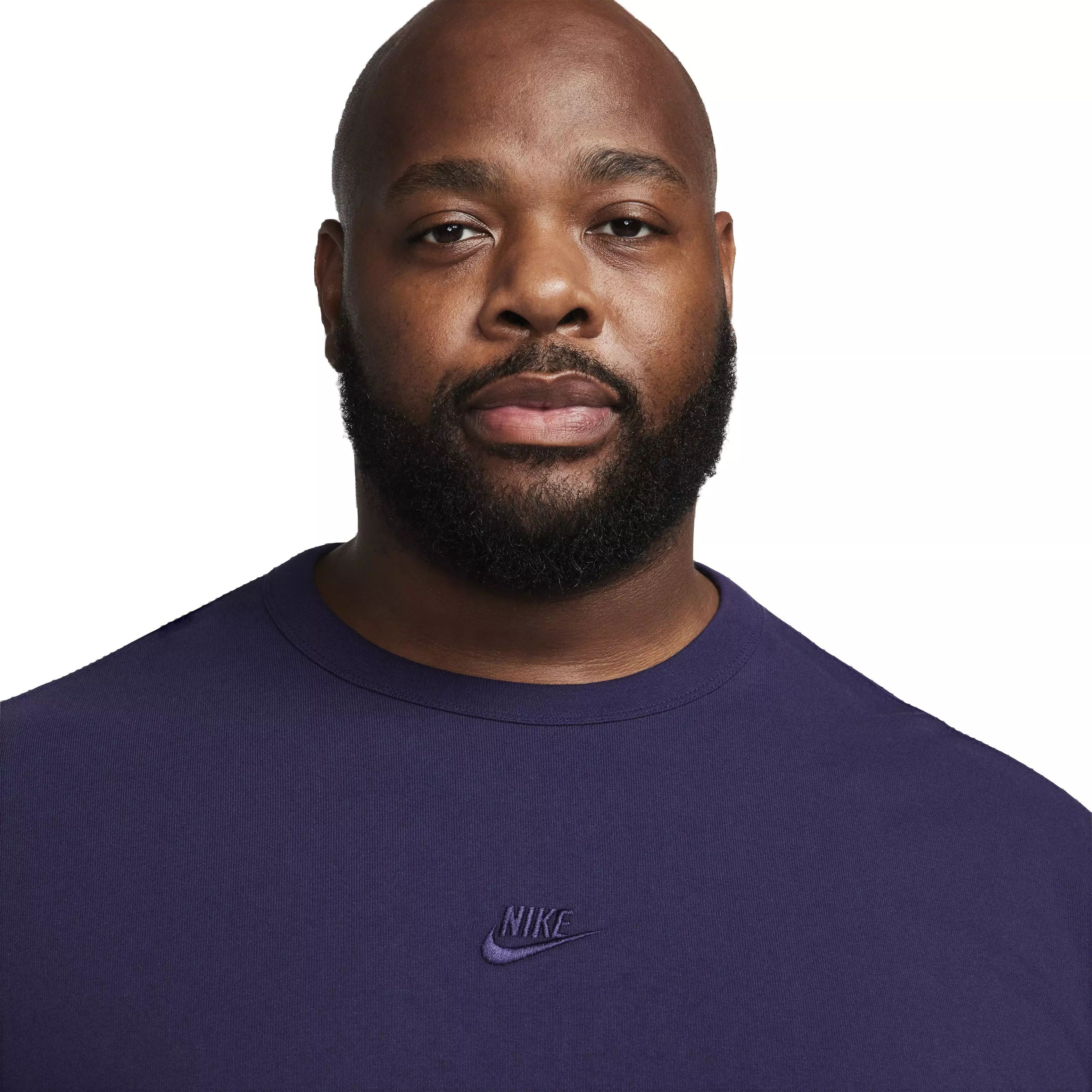 Nike Men's Sportswear Premium Essentials Long-Sleeve Tee - PURPLE