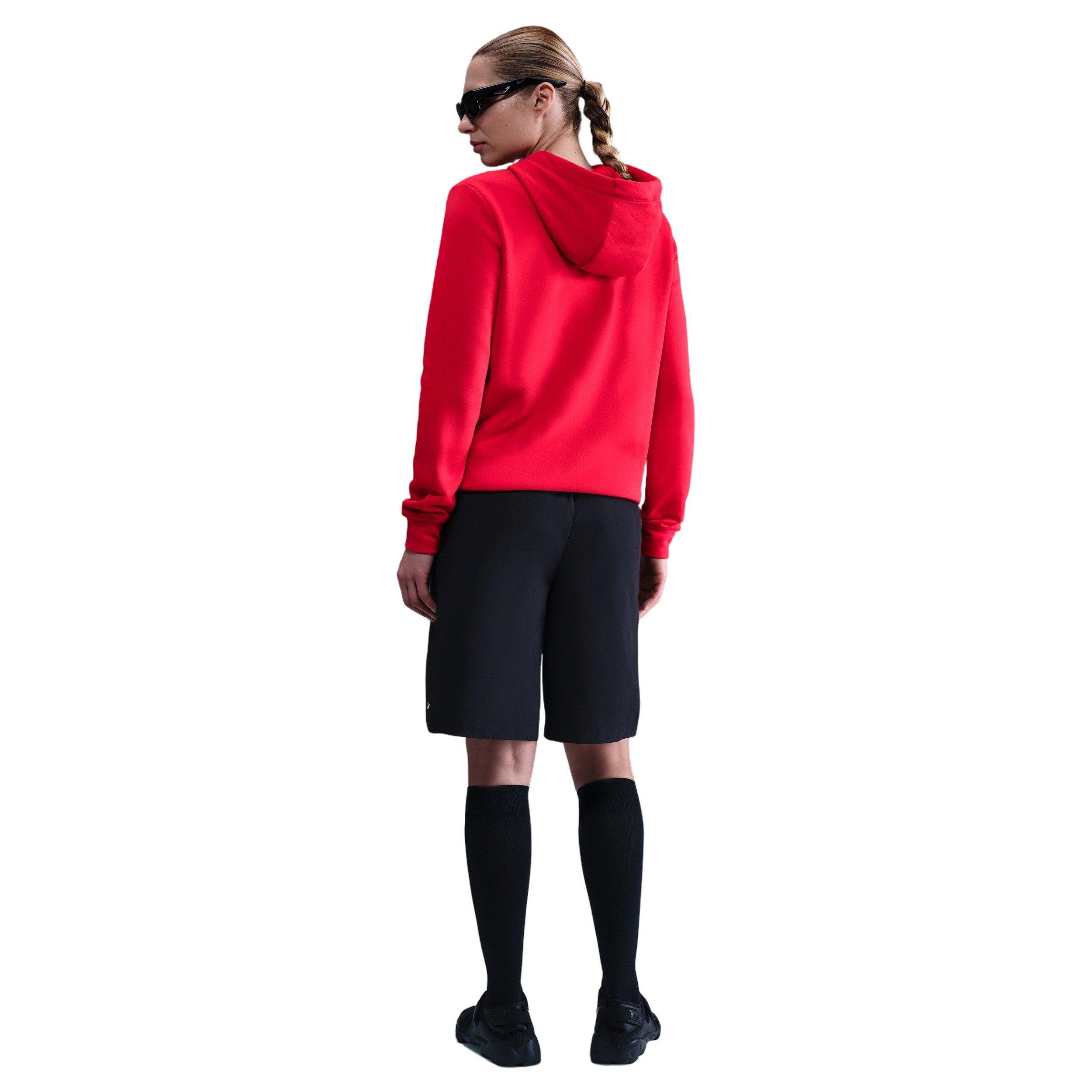 Nike Women's Sportswear Pullover Club Fleece Hoodie - RED Thumbnail View 5