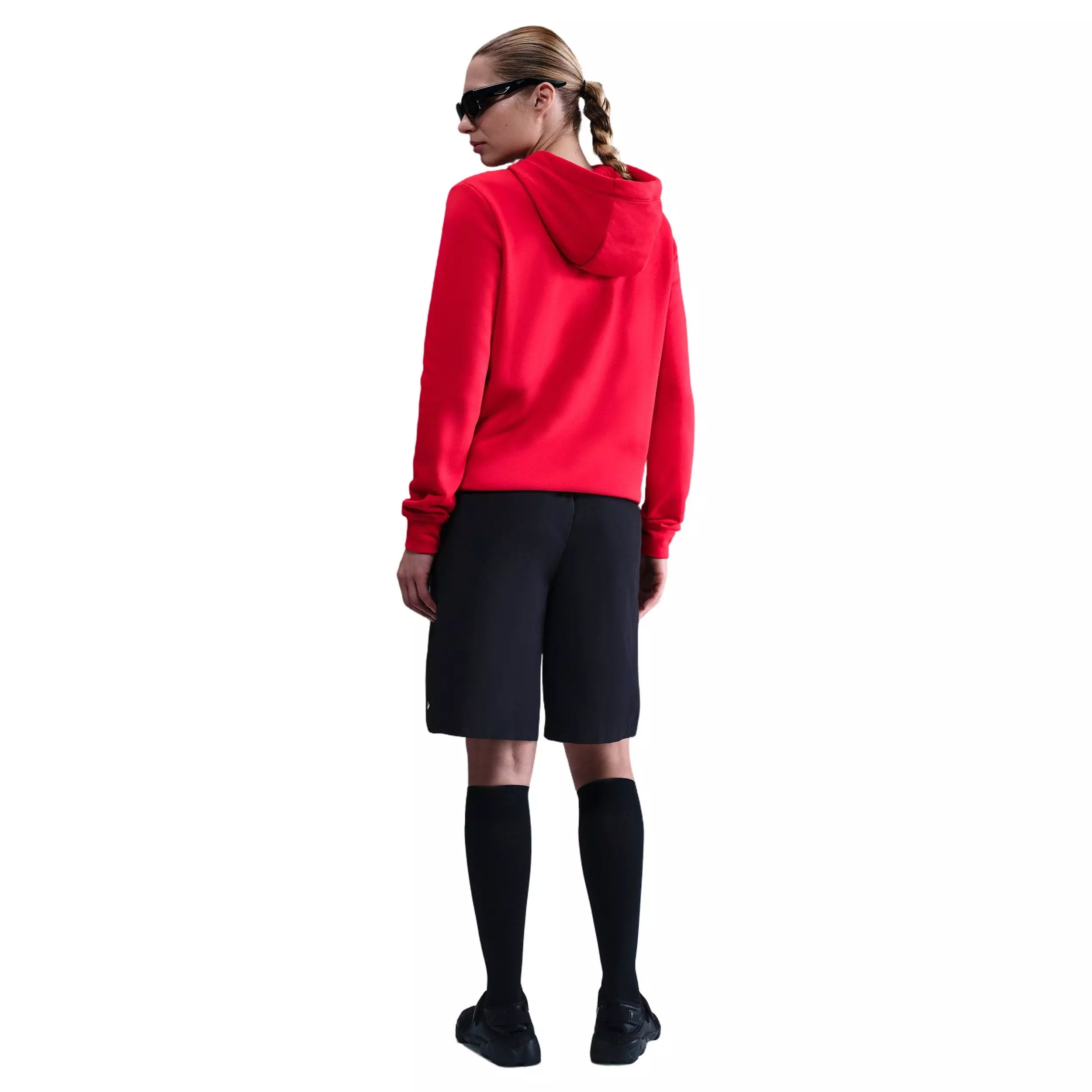 Nike Women's Sportswear Pullover Club Fleece Hoodie - RED