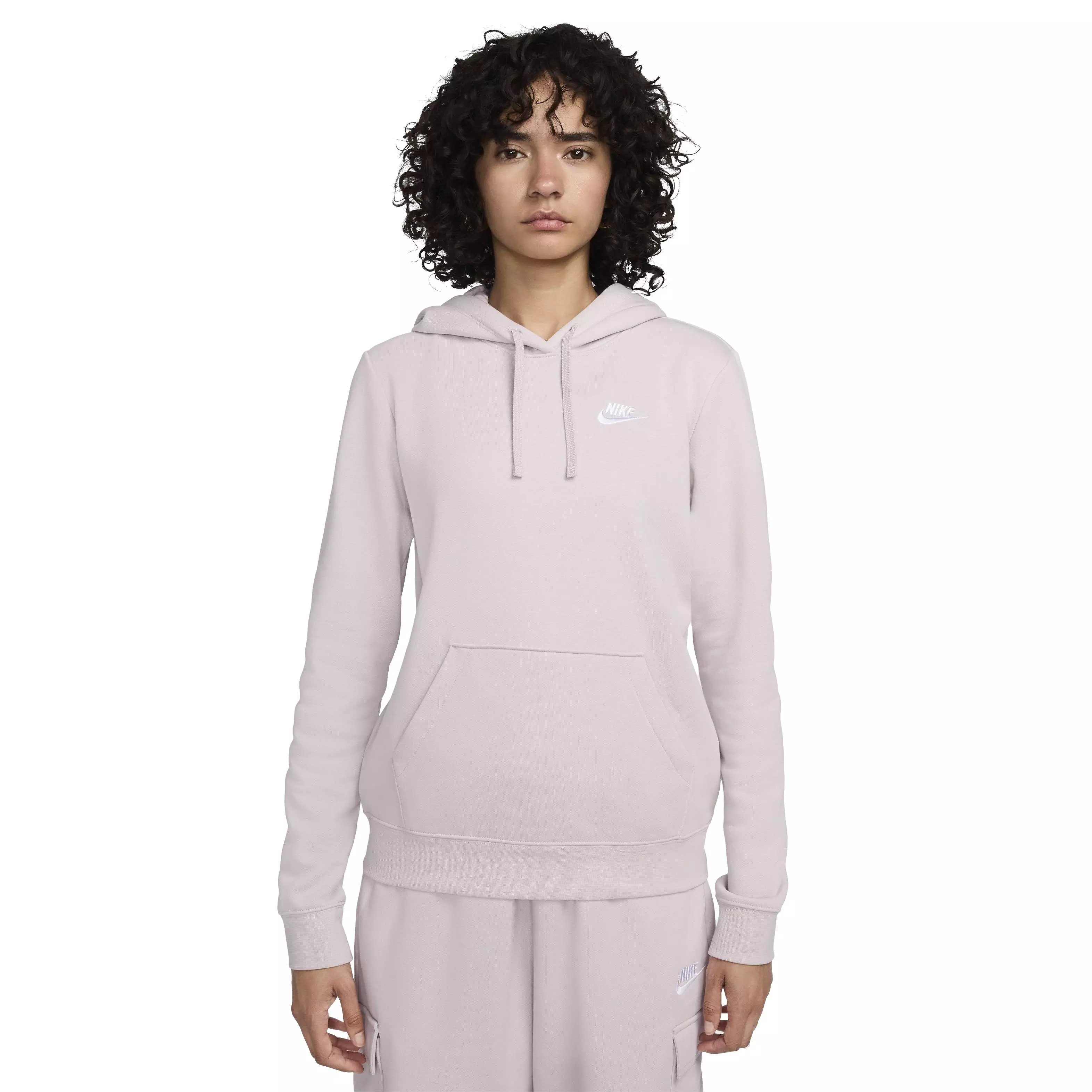 Nike Women's Sportswear Pullover Club Fleece Hoodie - LIGHT PURPLE