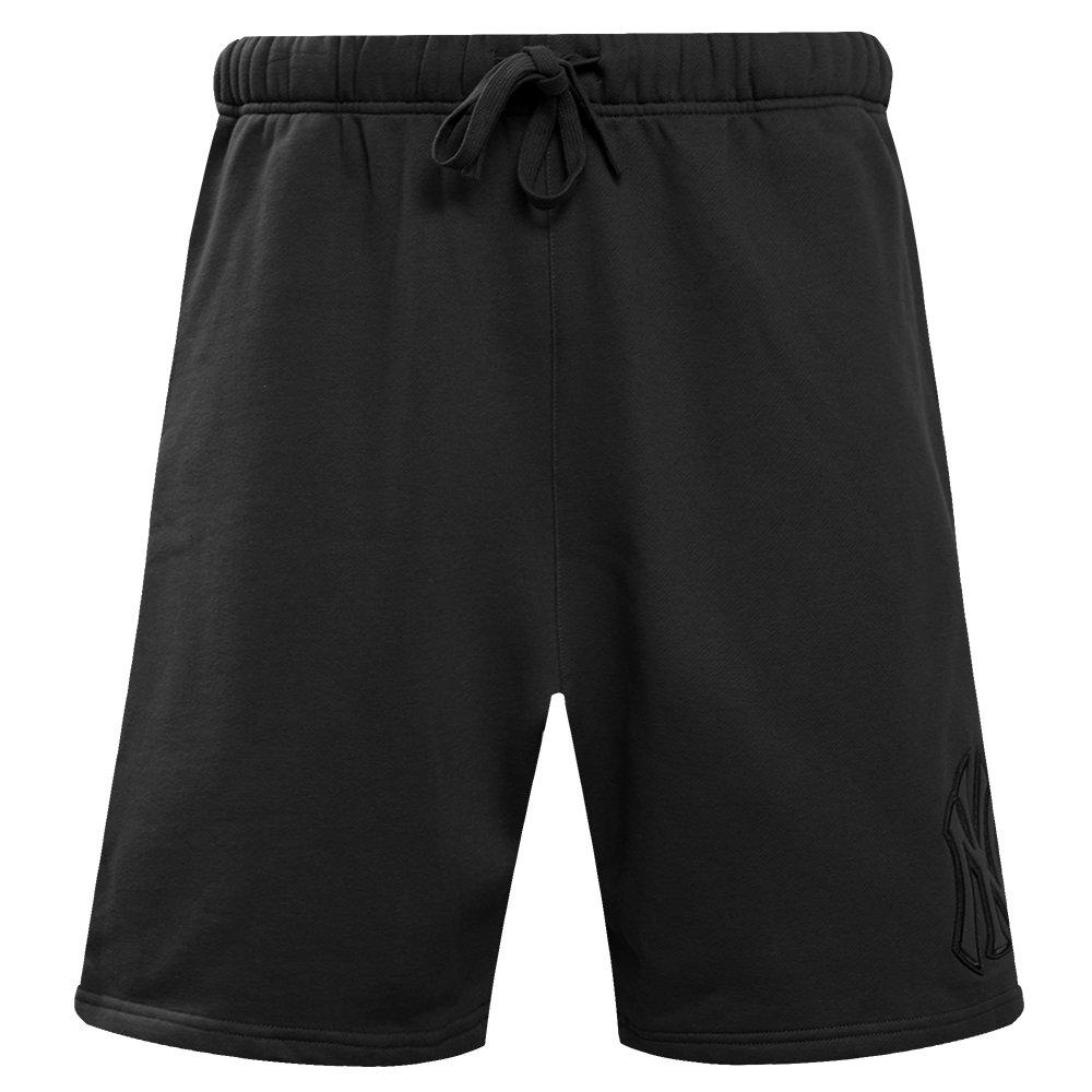 Pro Standard Men's MLB New York Yankees Neutral Fleece Short - BLACK Thumbnail View 1