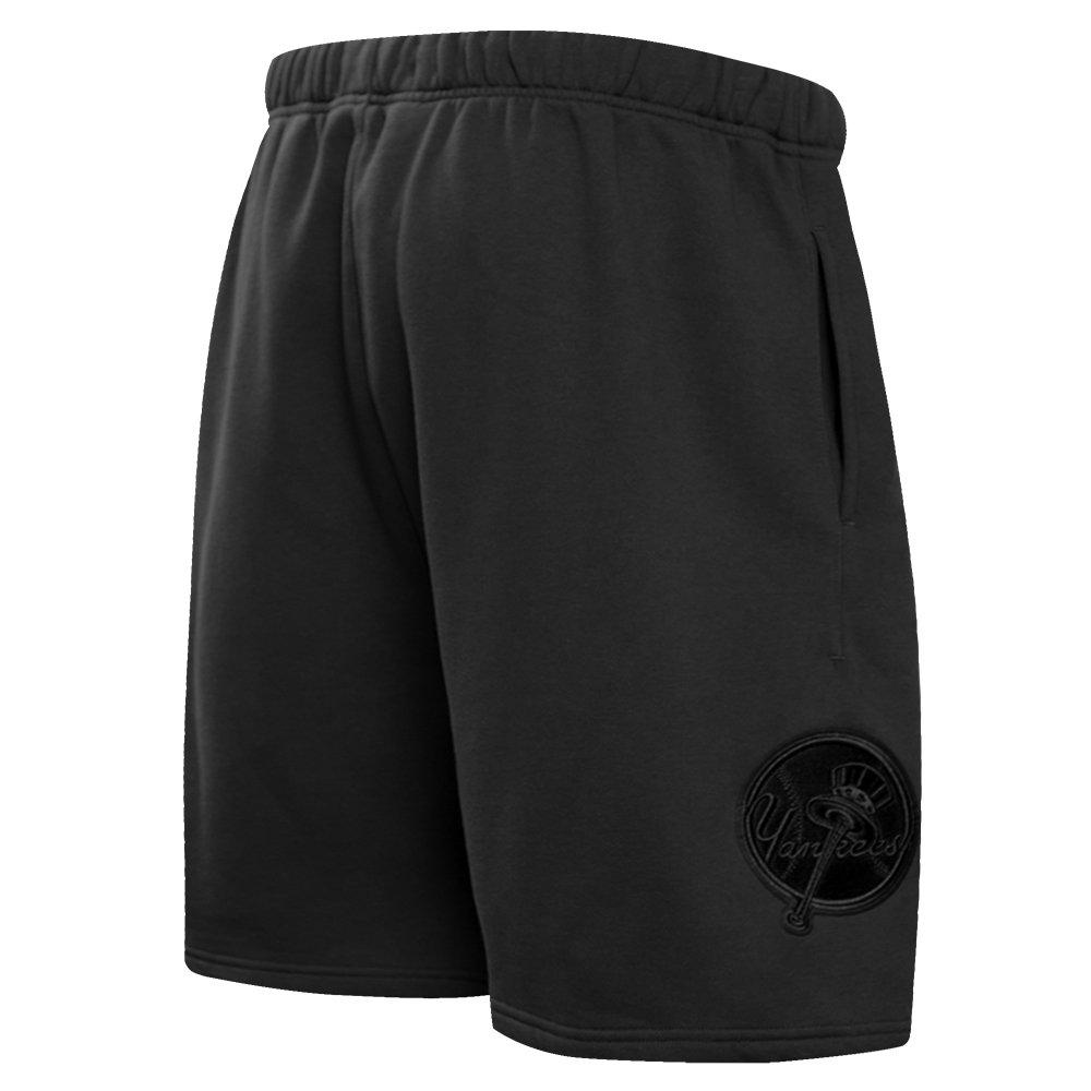 Pro Standard Men's MLB New York Yankees Neutral Fleece Short - BLACK Thumbnail View 4