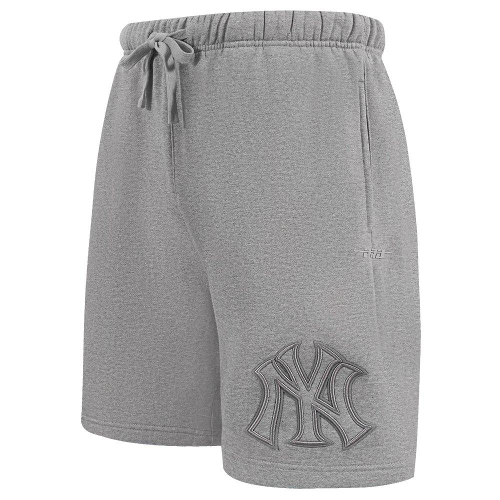 Pro Standard Men's MLB New York Yankees Neutral Fleece Short - DK GREY Thumbnail View 3