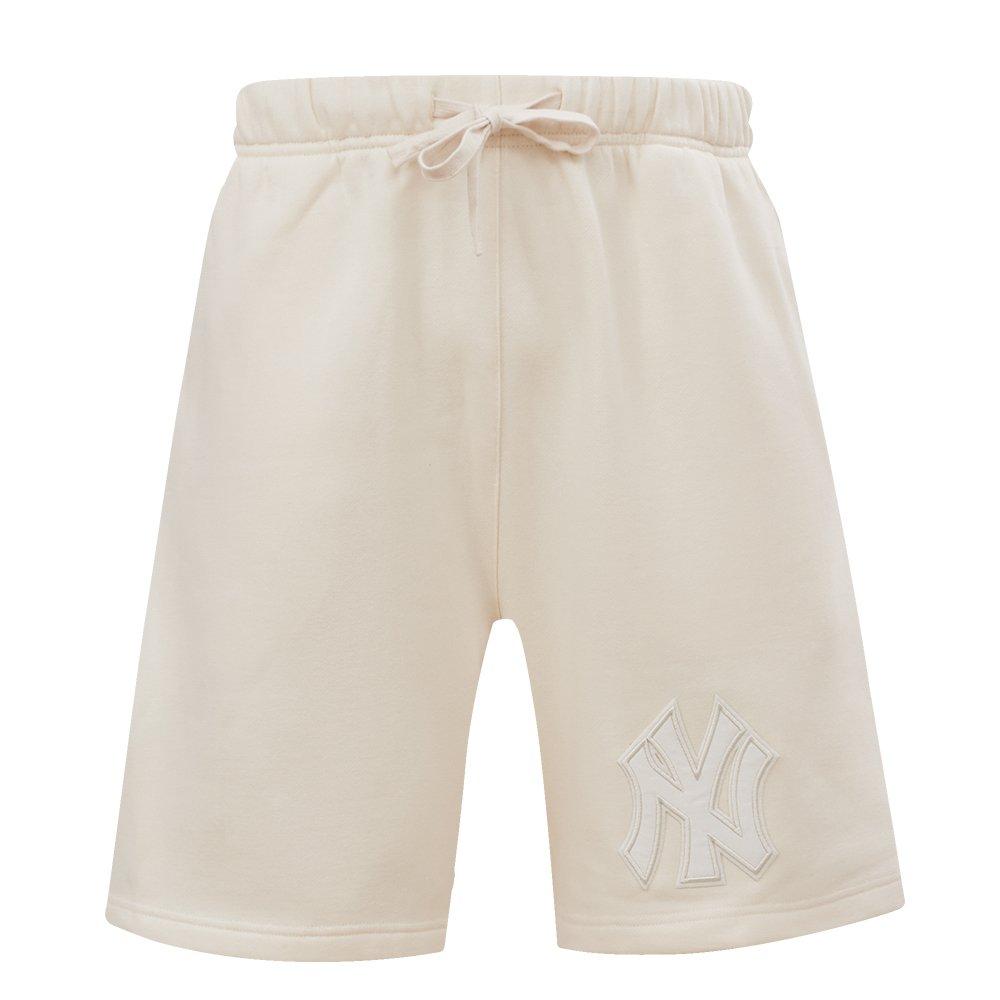 Pro Standard Men's MLB New York Yankees Neutral Fleece Short - CREAM Thumbnail View 1